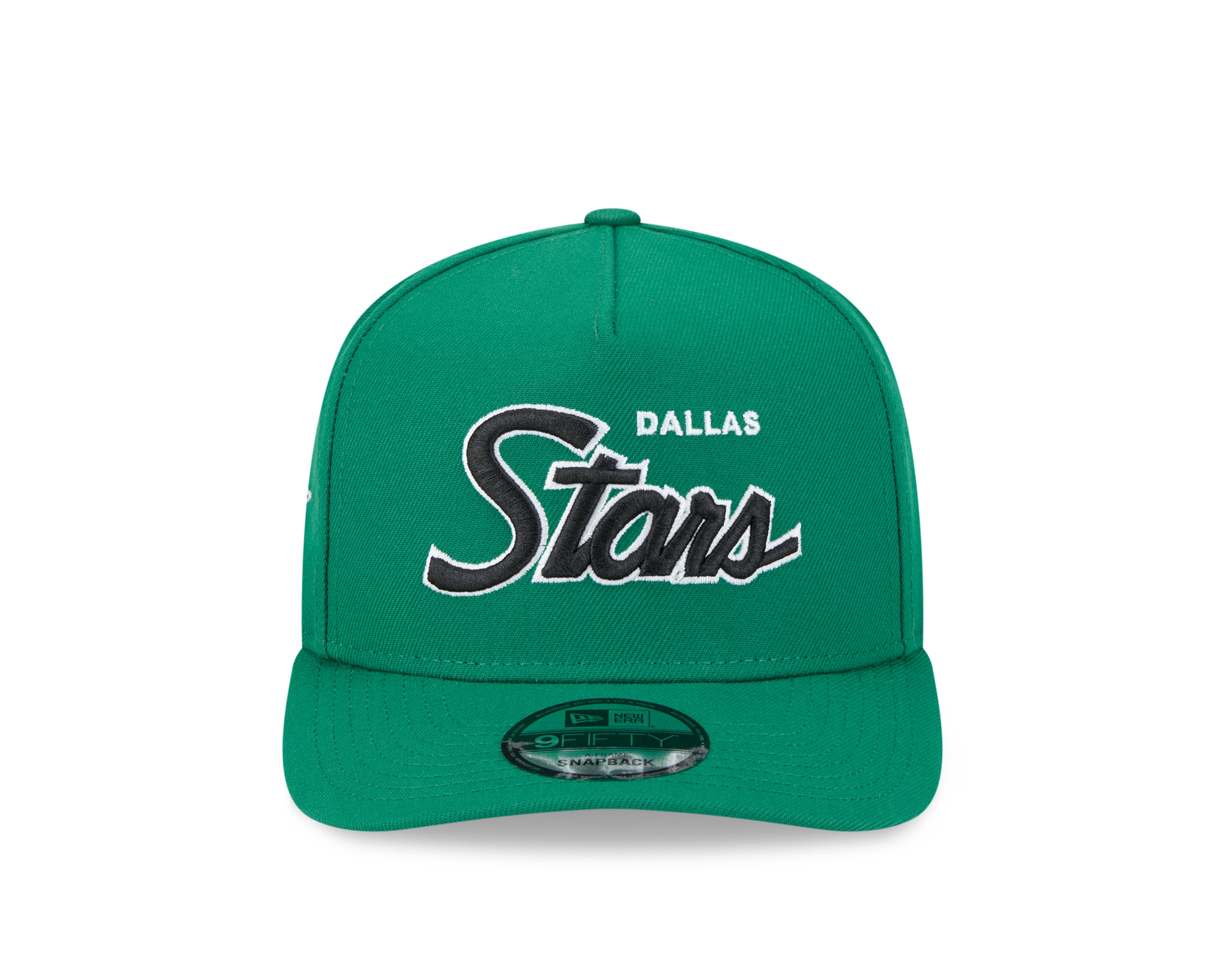 Dallas Stars NHL New Era Men's Green 9FIfty Script A-Frame Snapback