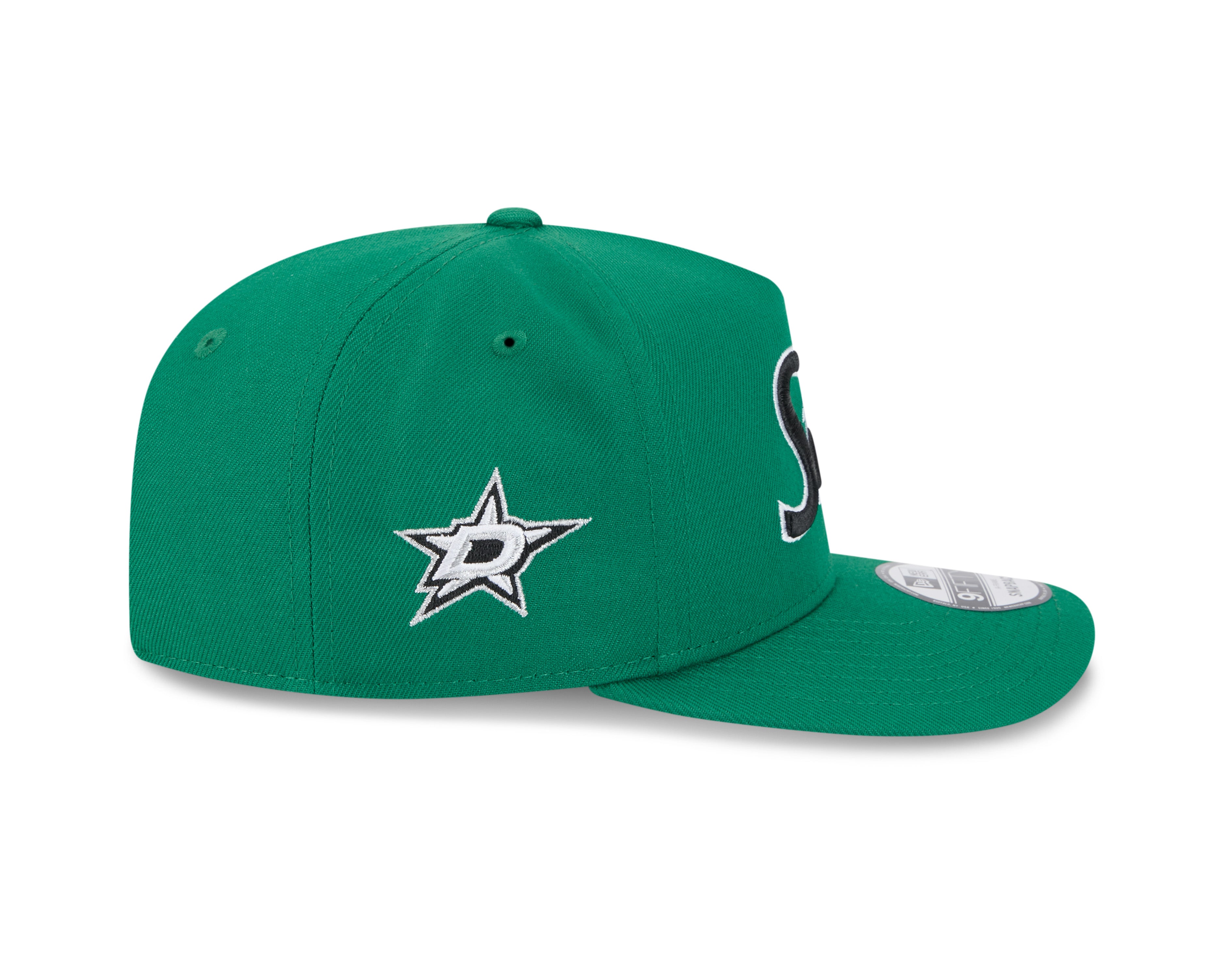 Dallas Stars NHL New Era Men's Green 9FIfty Script A-Frame Snapback