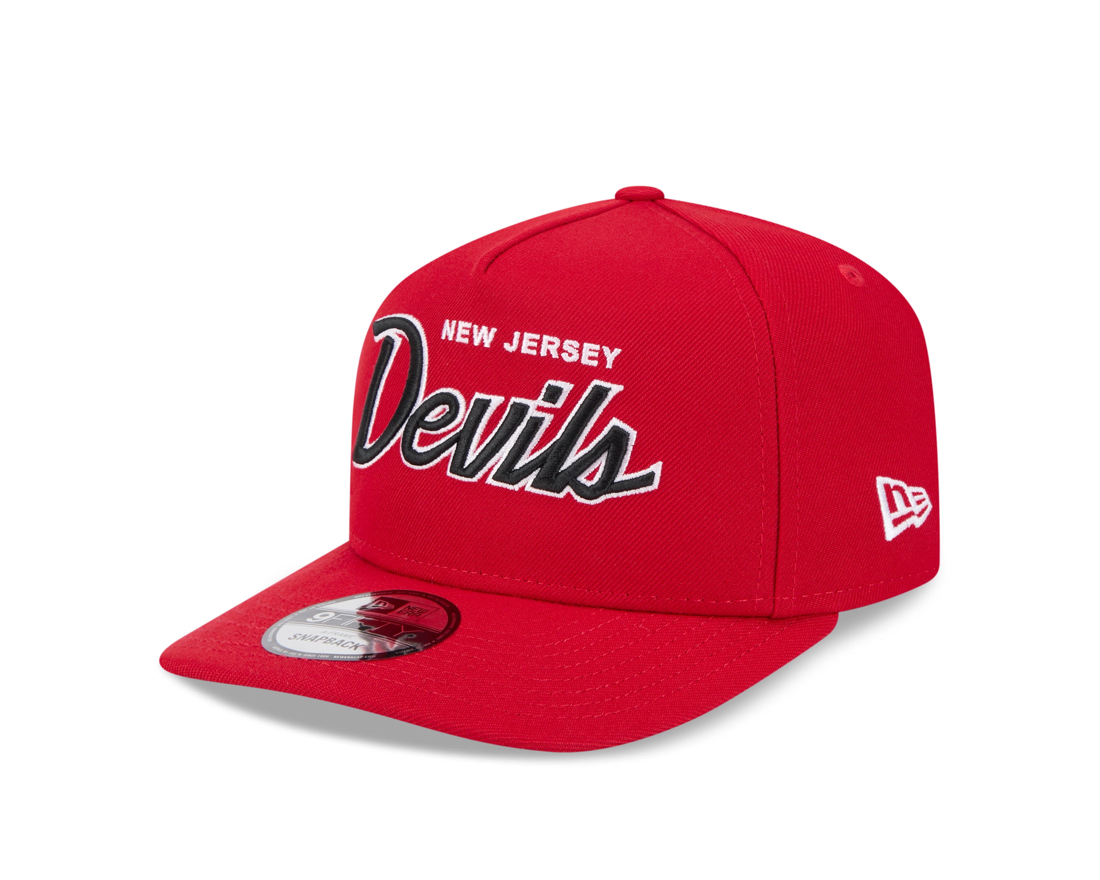 Casquette snapback A-Frame 9FIfty rouge pour homme de la LNH des Devils du New Jersey de New Era