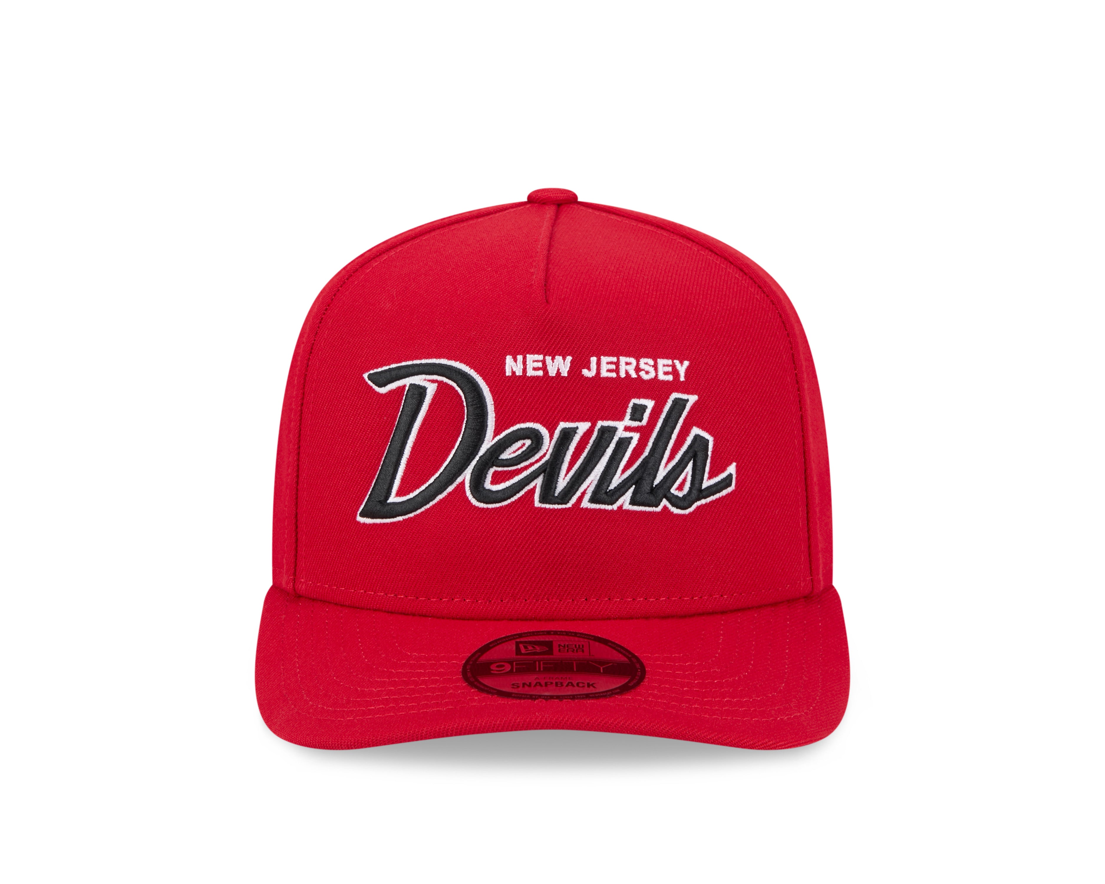 Casquette snapback A-Frame 9FIfty rouge pour homme de la LNH des Devils du New Jersey de New Era