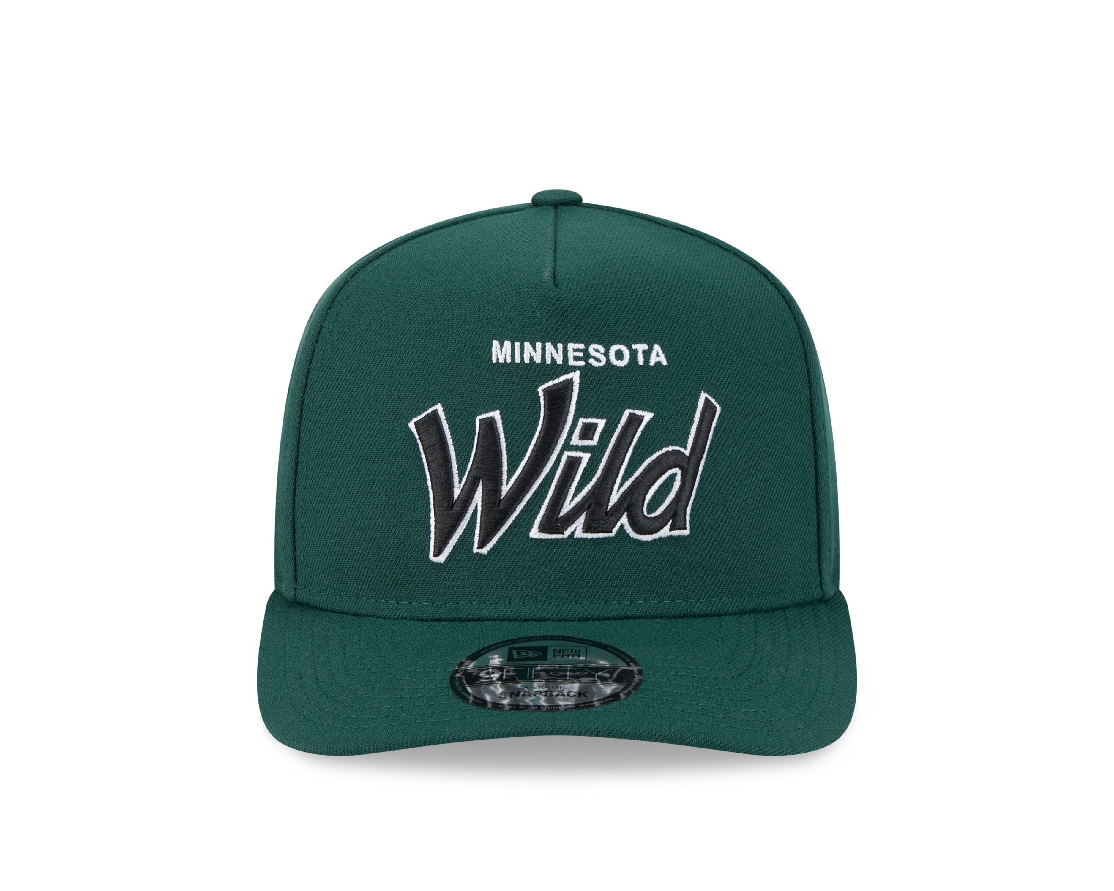 Minnesota Wild NHL New Era Men's Green 9FIfty Script A-Frame Snapback