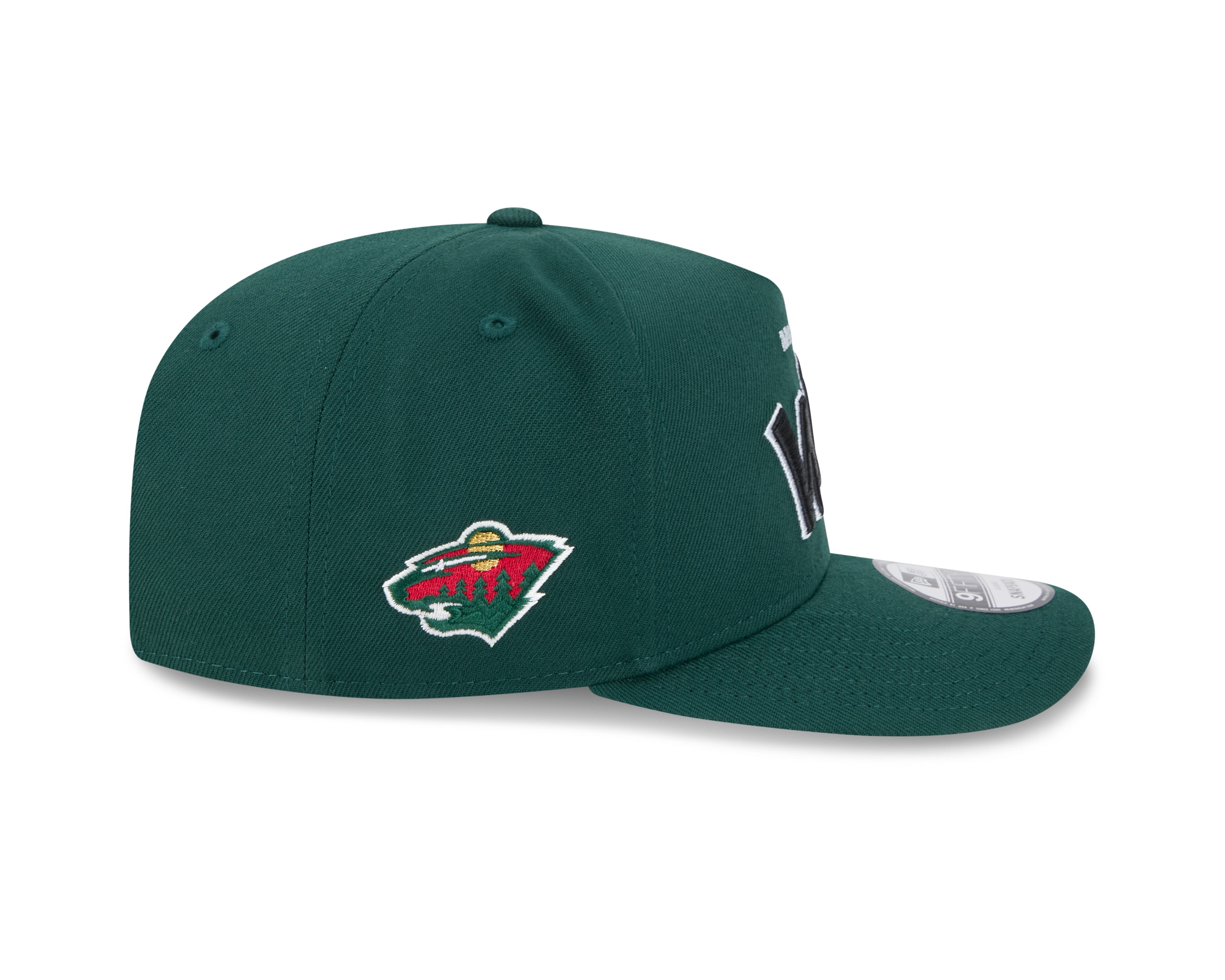 Minnesota Wild NHL New Era Men's Green 9FIfty Script A-Frame Snapback