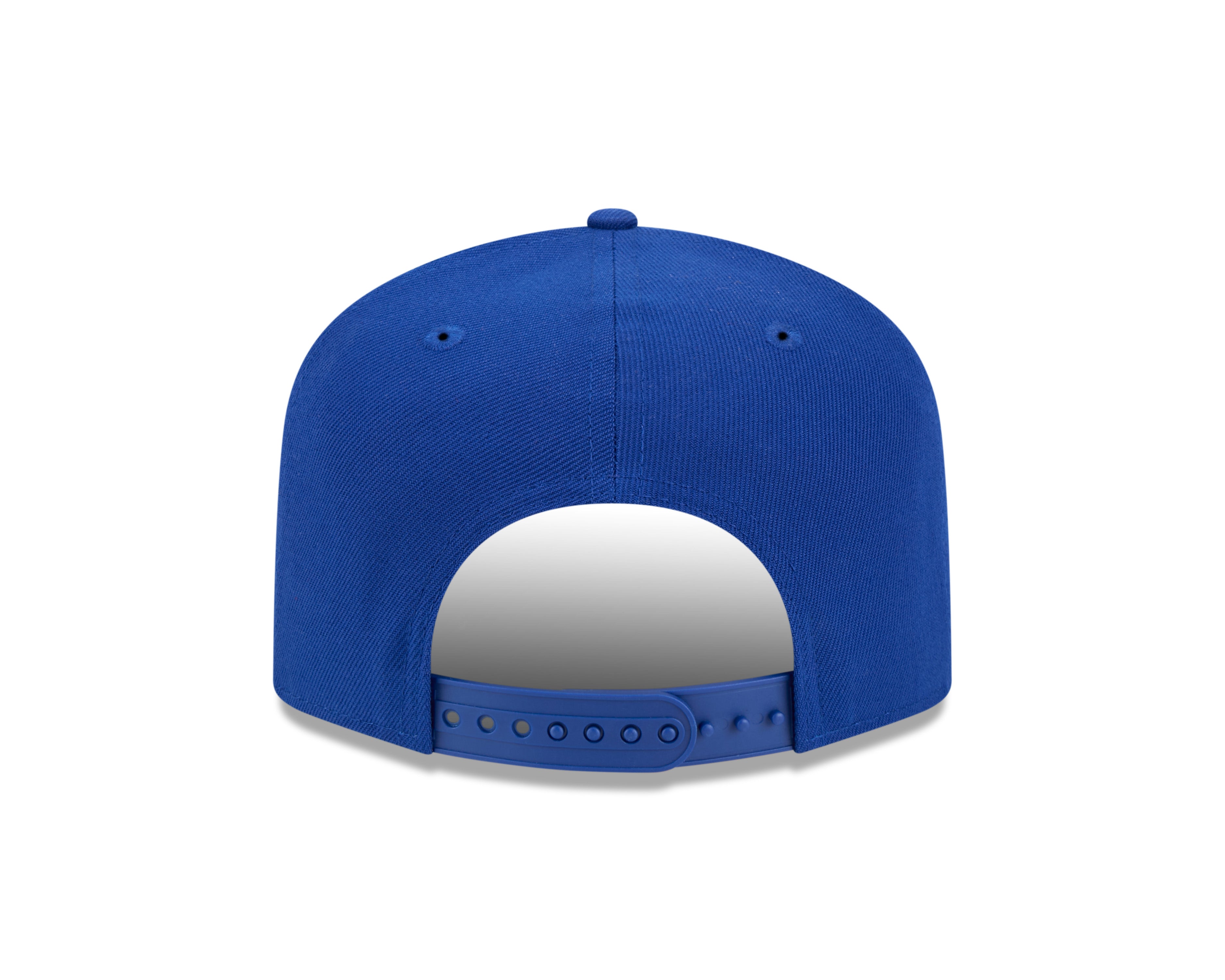 Casquette à visière ajustable New Era Royal 9FIfty Script A-Frame pour homme des Rangers de New York de la LNH