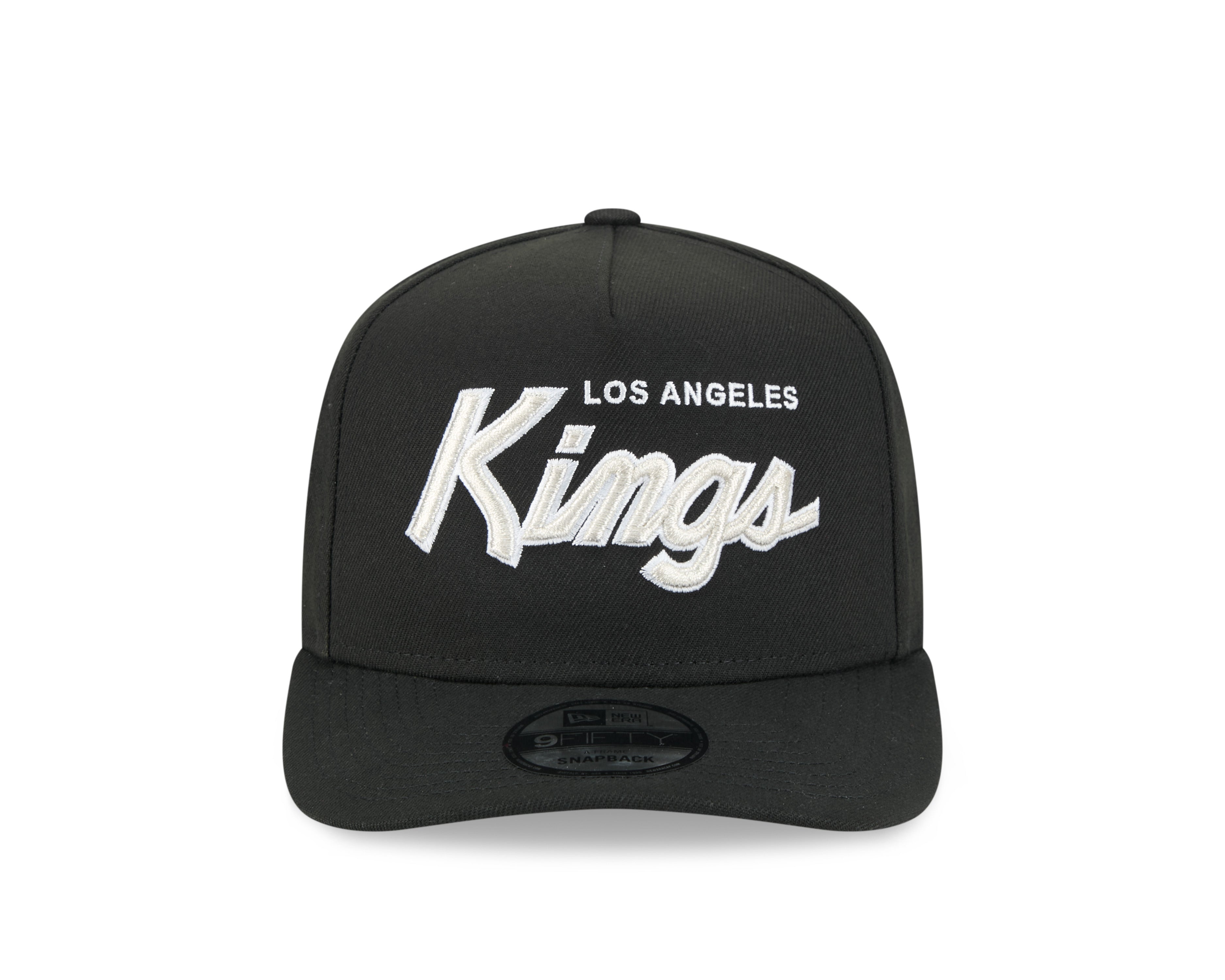 Los Angeles Kings NHL New Era Men's Black 9FIfty Script A-Frame Snapback