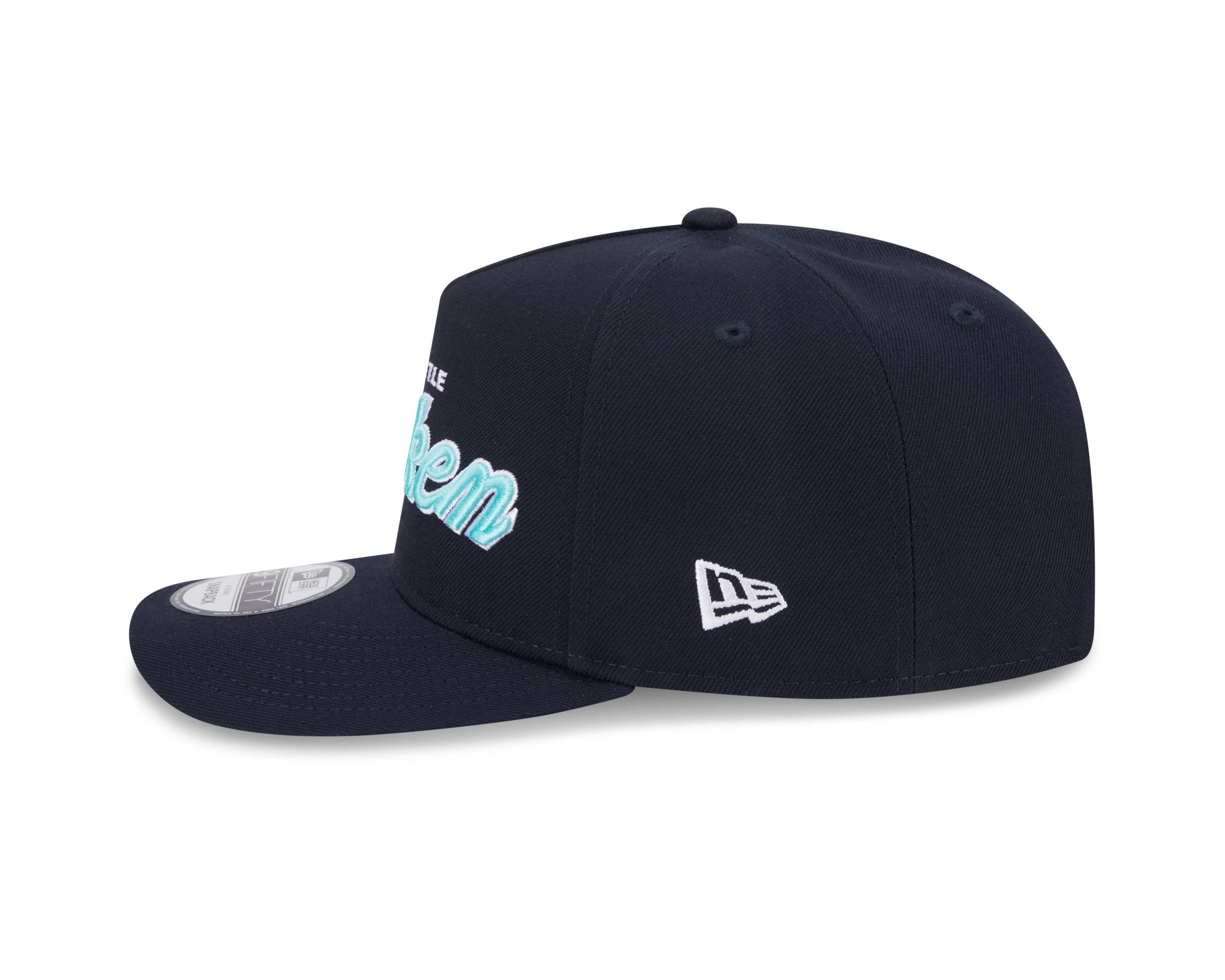 Seattle Kraken NHL New Era Men's Navy 9FIfty Script A-Frame Snapback