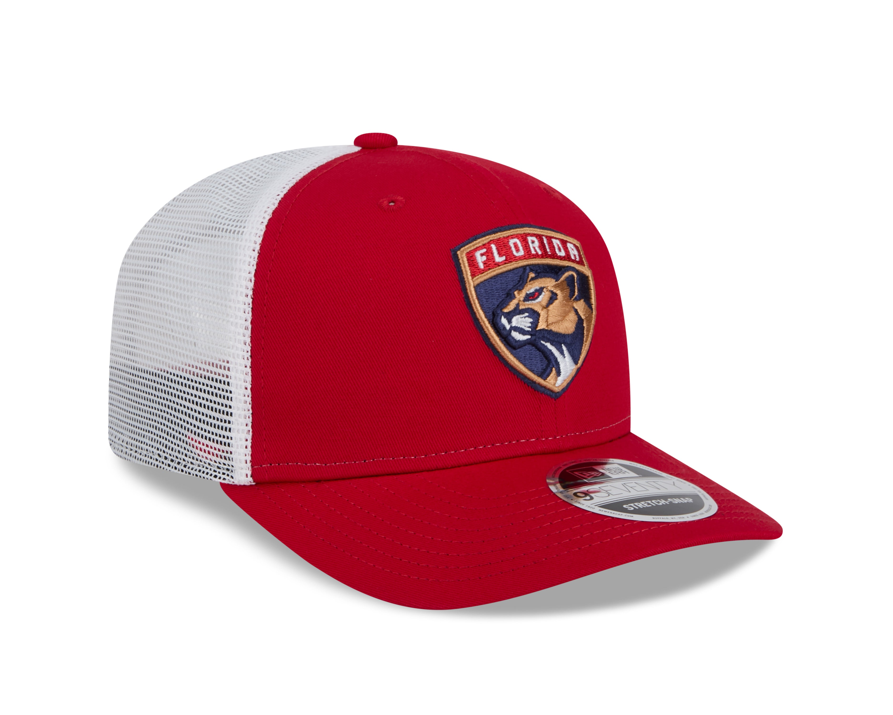 Casquette snapback rouge 9Seventy Trucker des Panthers de la Floride de la LNH pour homme de New Era