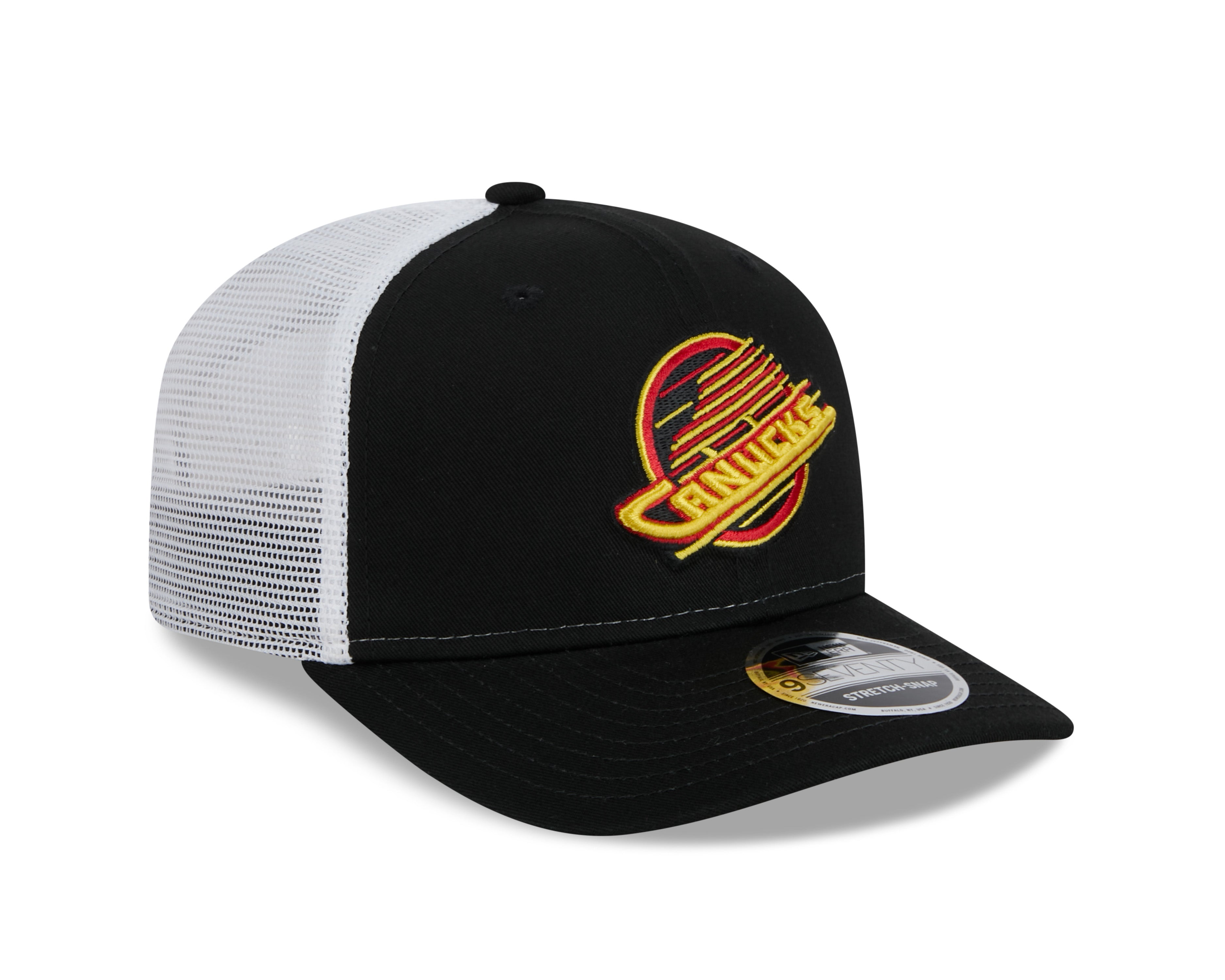 Vancouver Canucks NHL New Era Men's Black 9Seventy Trucker Snapback Hat