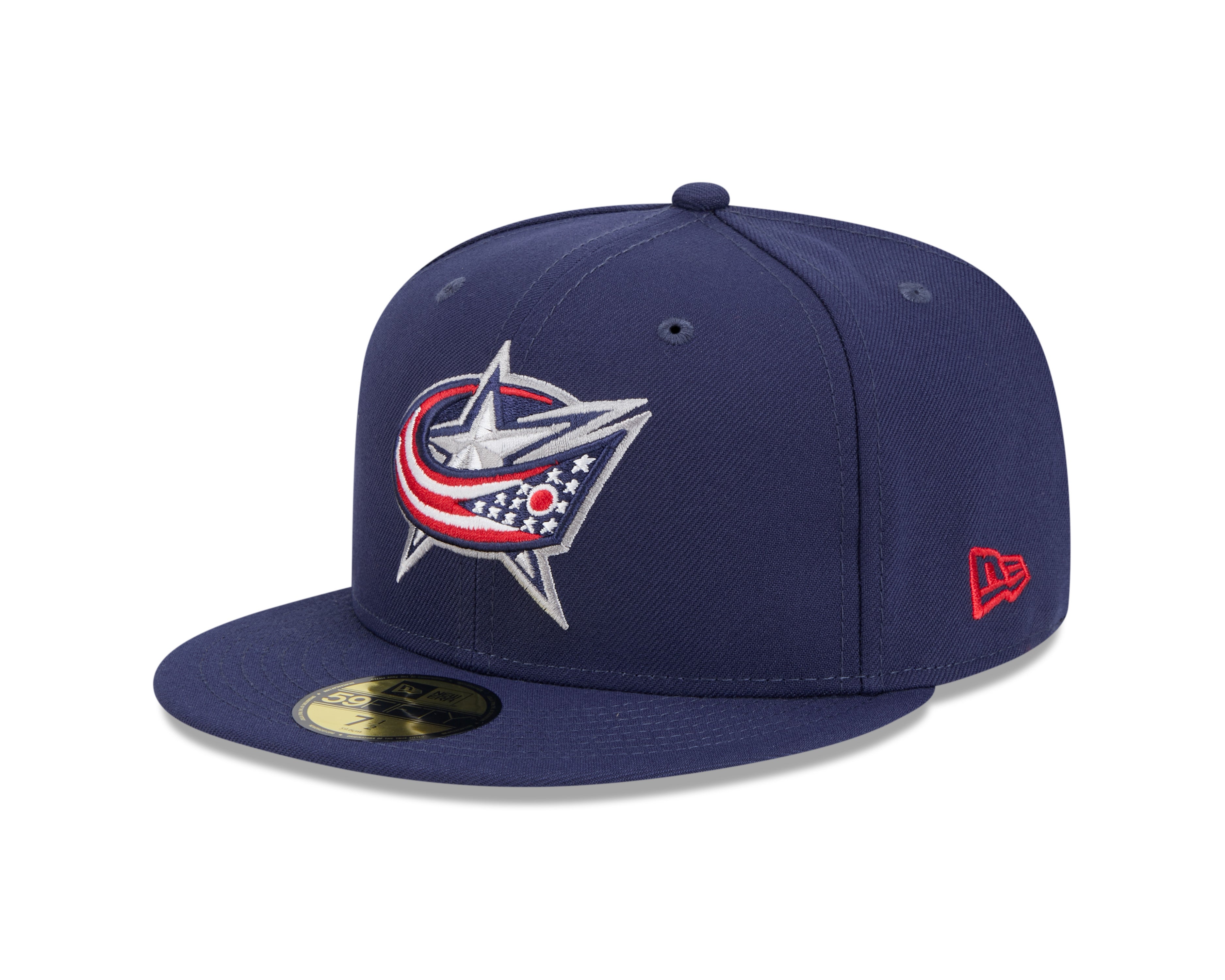 Casquette ajustée 59Fifty Core bleu marine pour homme des Columbus Blue Jackets de la LNH de New Era