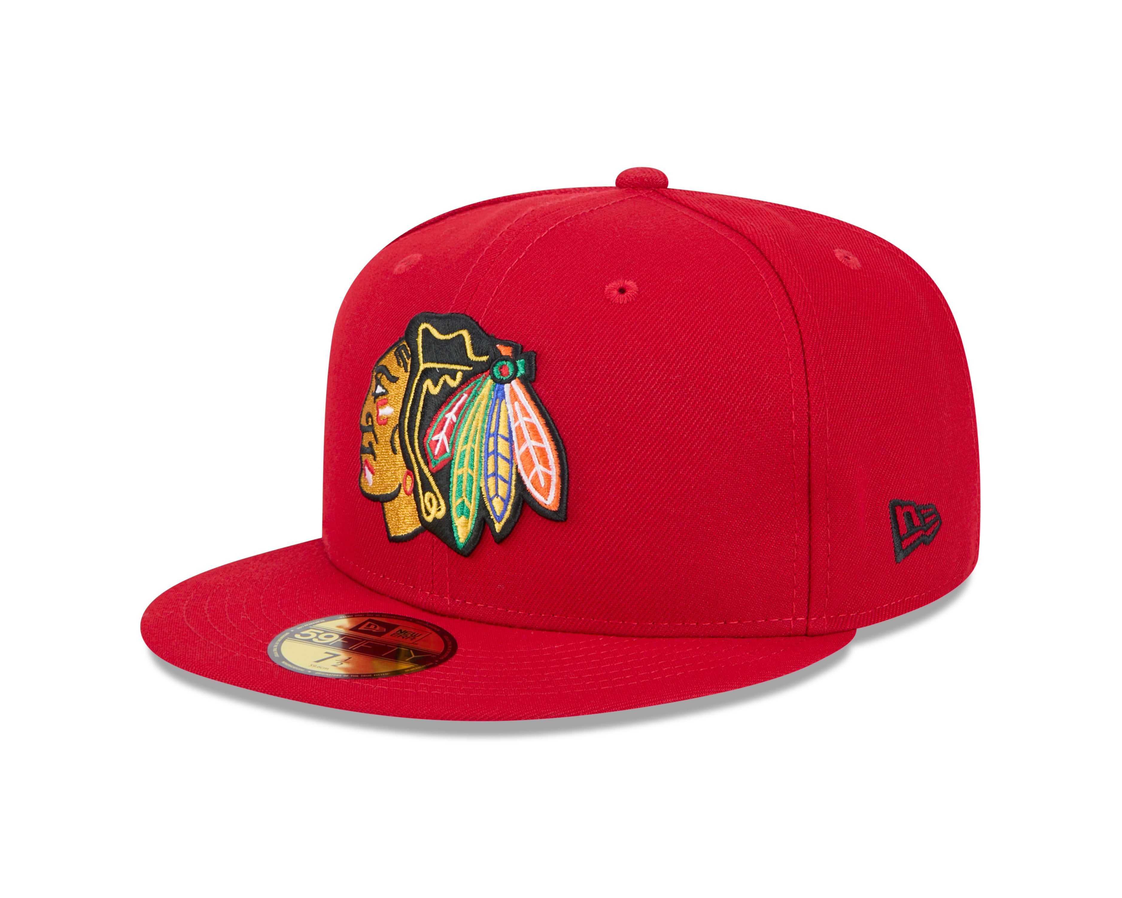 Casquette ajustée 59Fifty Core rouge pour homme des Blackhawks de Chicago NHL de New Era