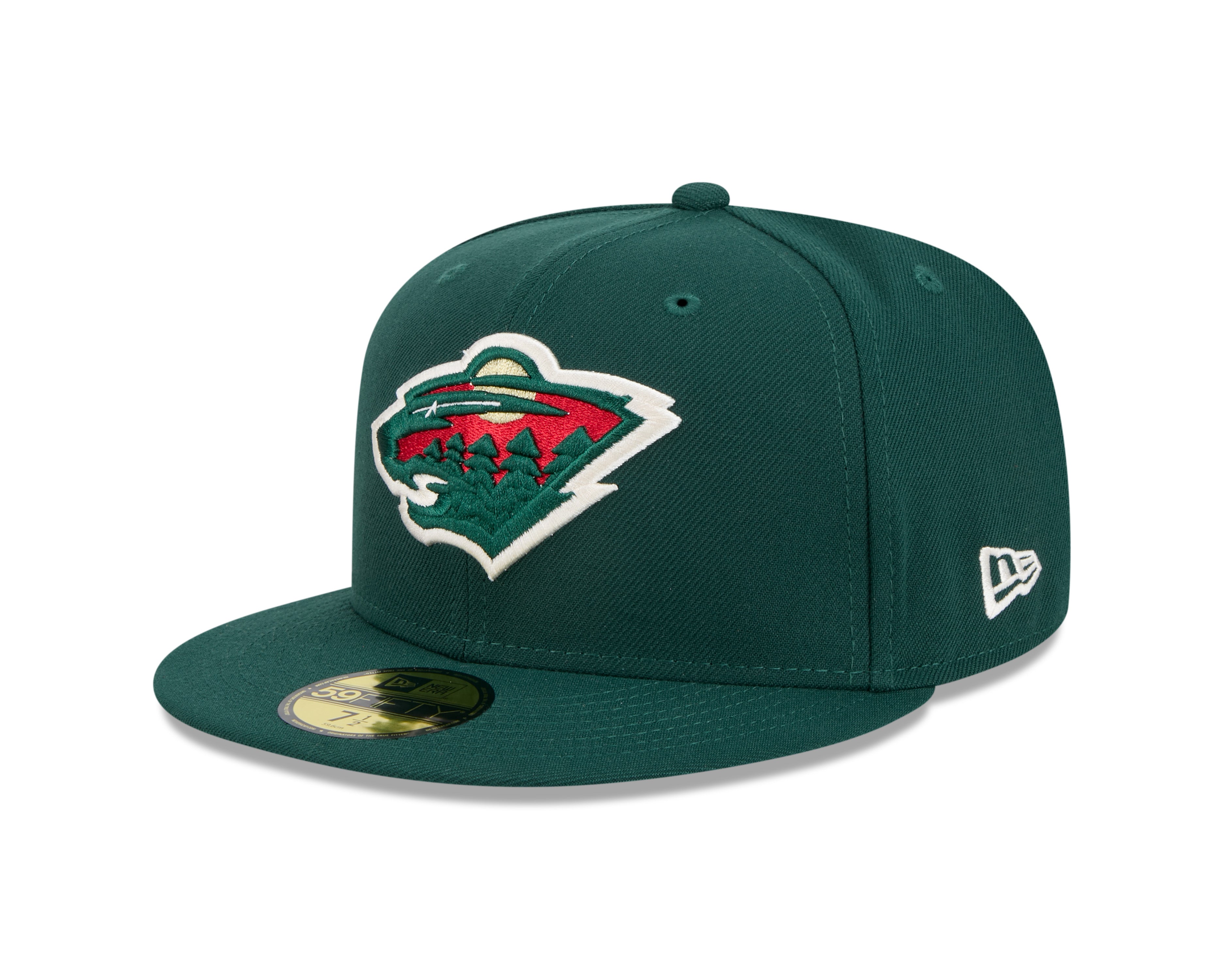 Casquette ajustée 59Fifty Core pour homme Minnesota Wild NHL New Era Forest Green