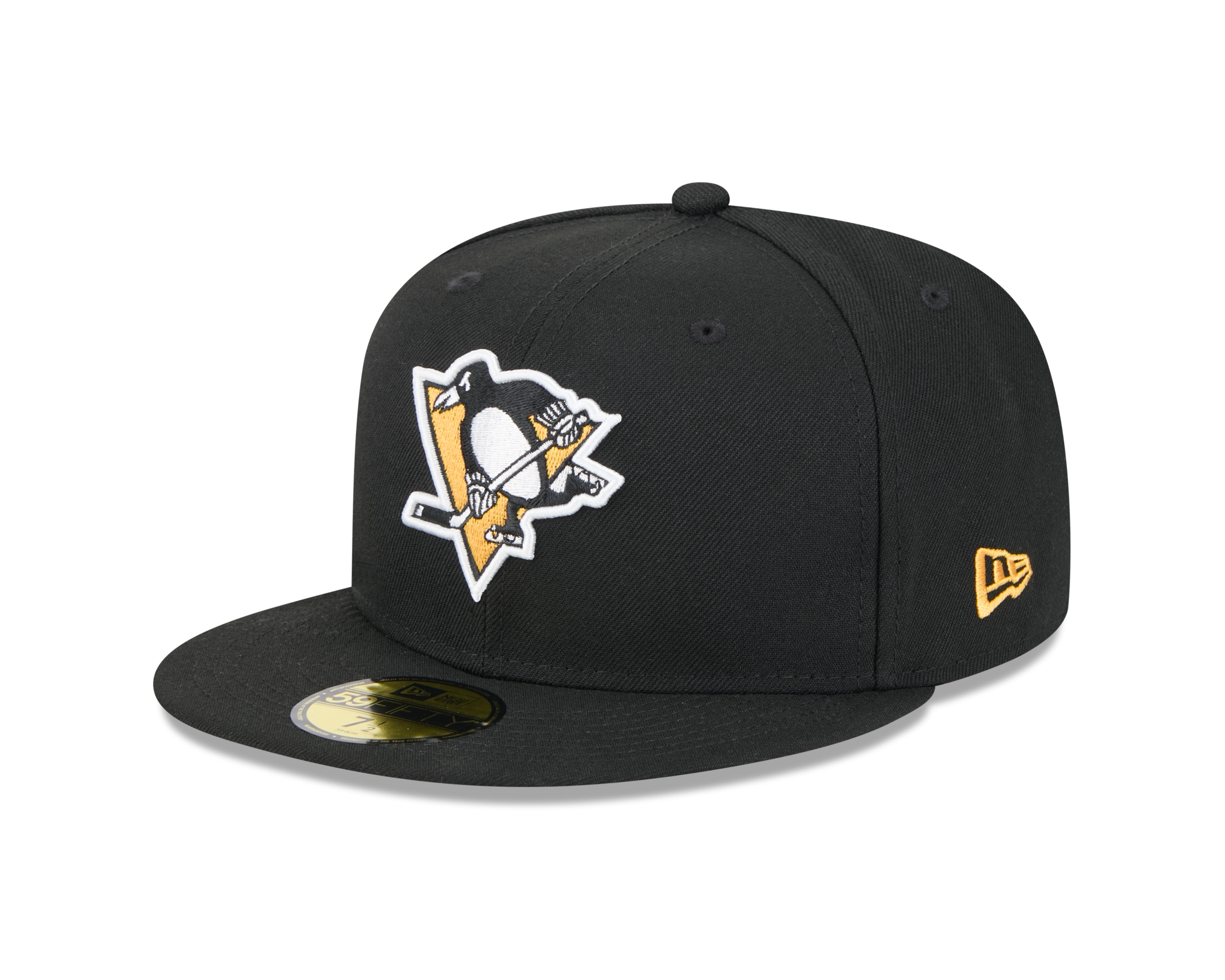 Casquette ajustée 59Fifty Core noire pour homme des Penguins de Pittsburgh de la LNH de New Era