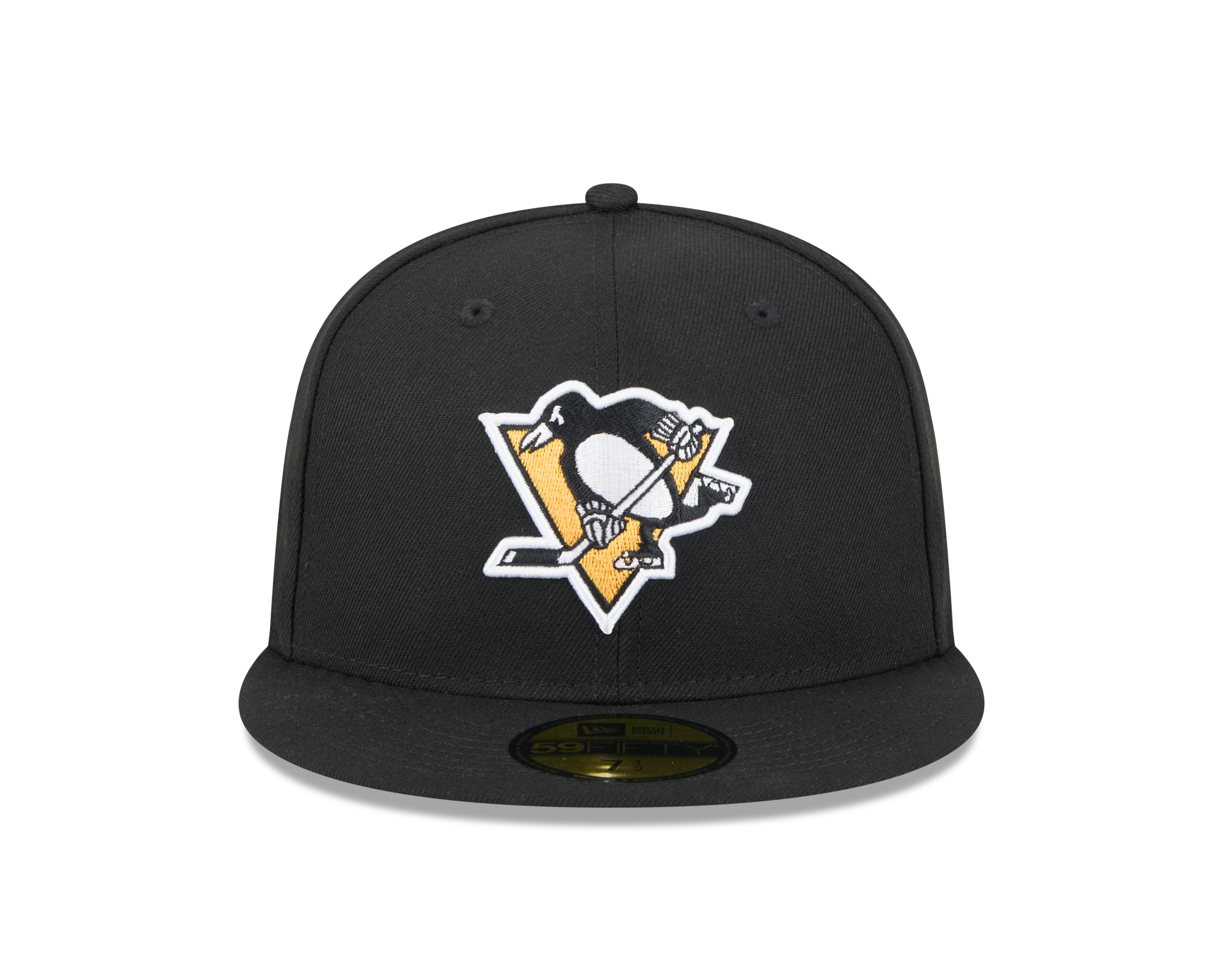 Casquette ajustée 59Fifty Core noire pour homme des Penguins de Pittsburgh de la LNH de New Era