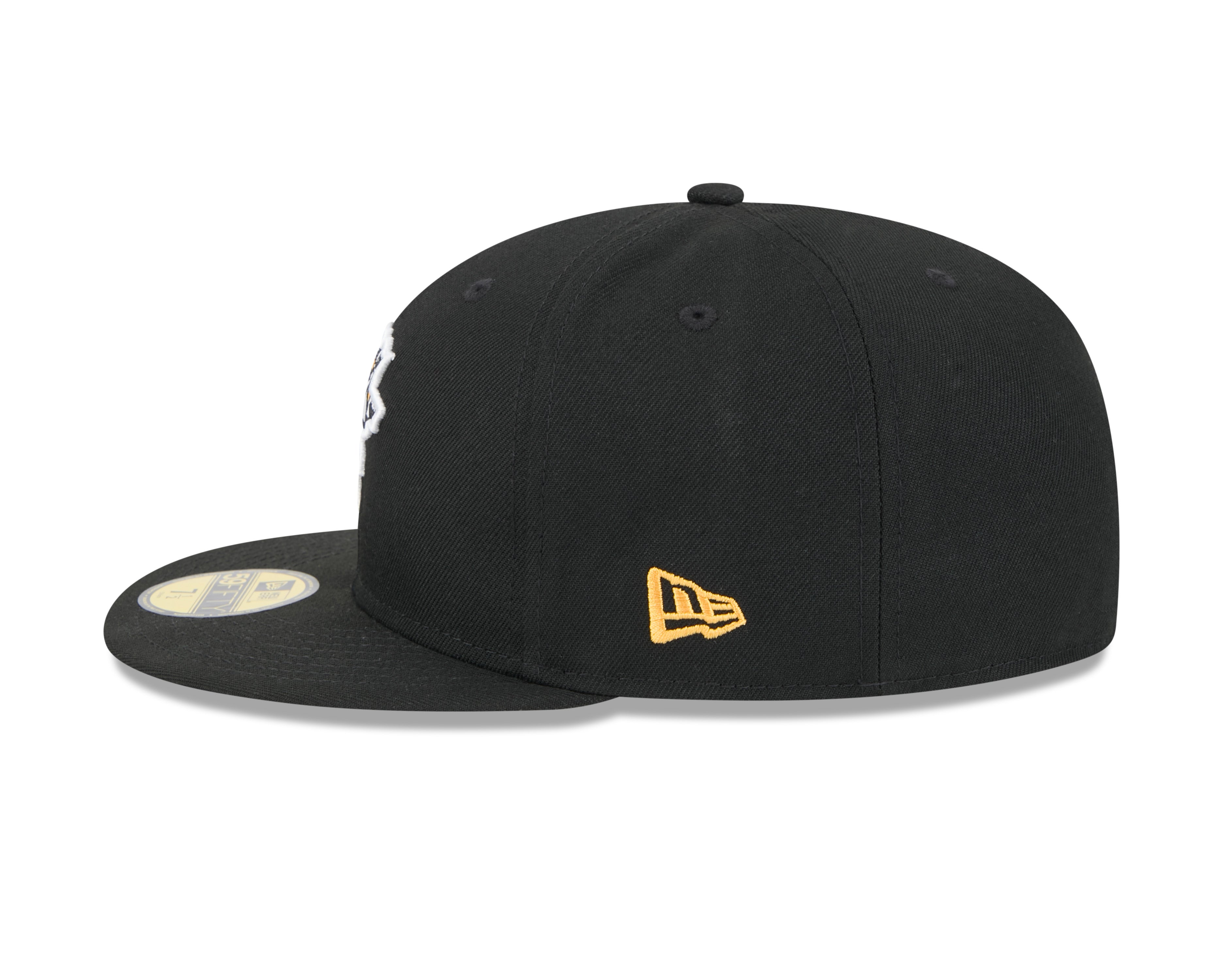 Casquette ajustée 59Fifty Core noire pour homme des Penguins de Pittsburgh de la LNH de New Era