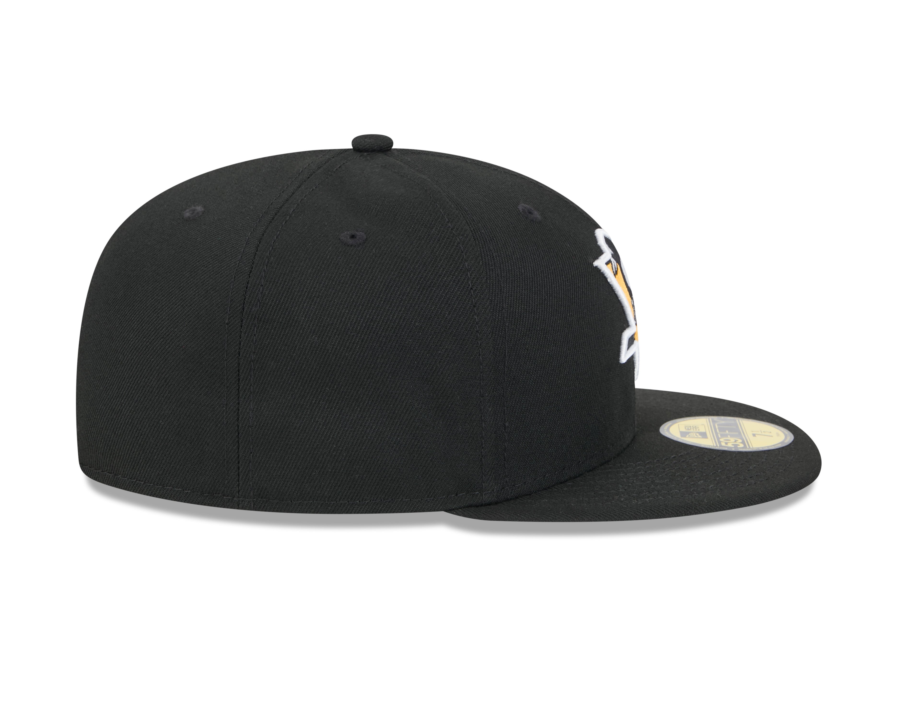 Casquette ajustée 59Fifty Core noire pour homme des Penguins de Pittsburgh de la LNH de New Era