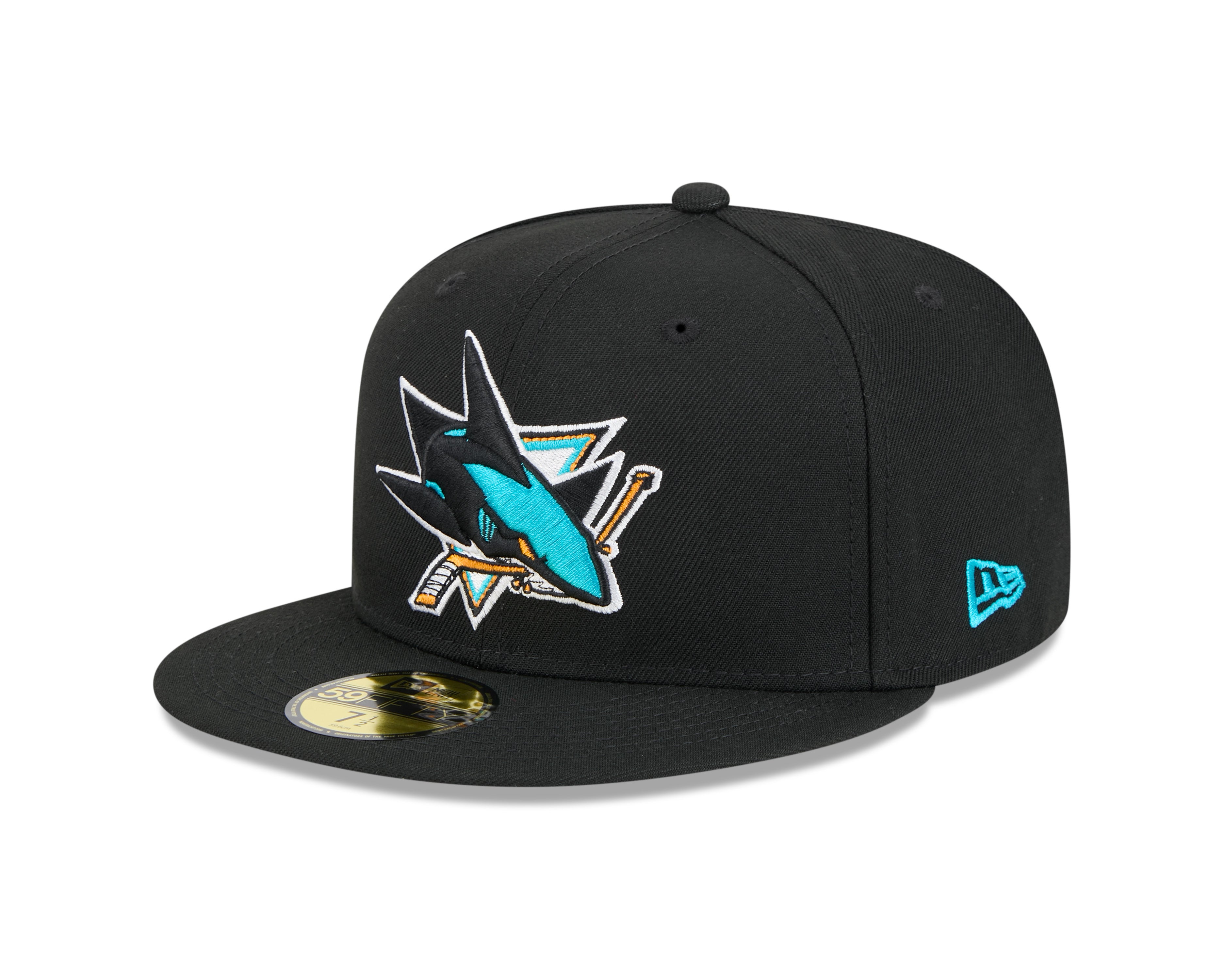 San Jose Sharks NHL New Era Men's Black 59Fifty Core Fitted Hat