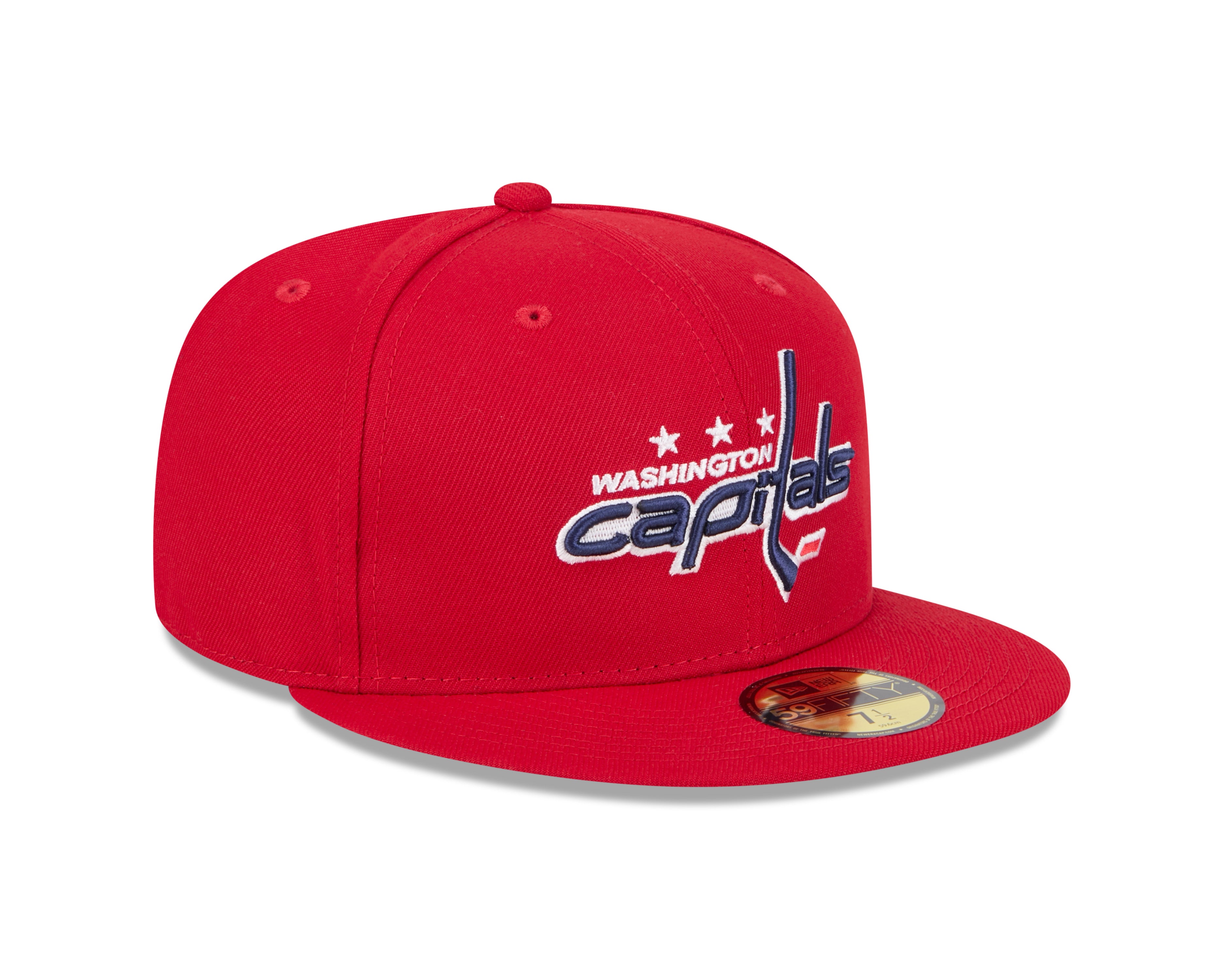 Casquette ajustée 59Fifty Core rouge pour homme des Capitals de Washington NHL New Era