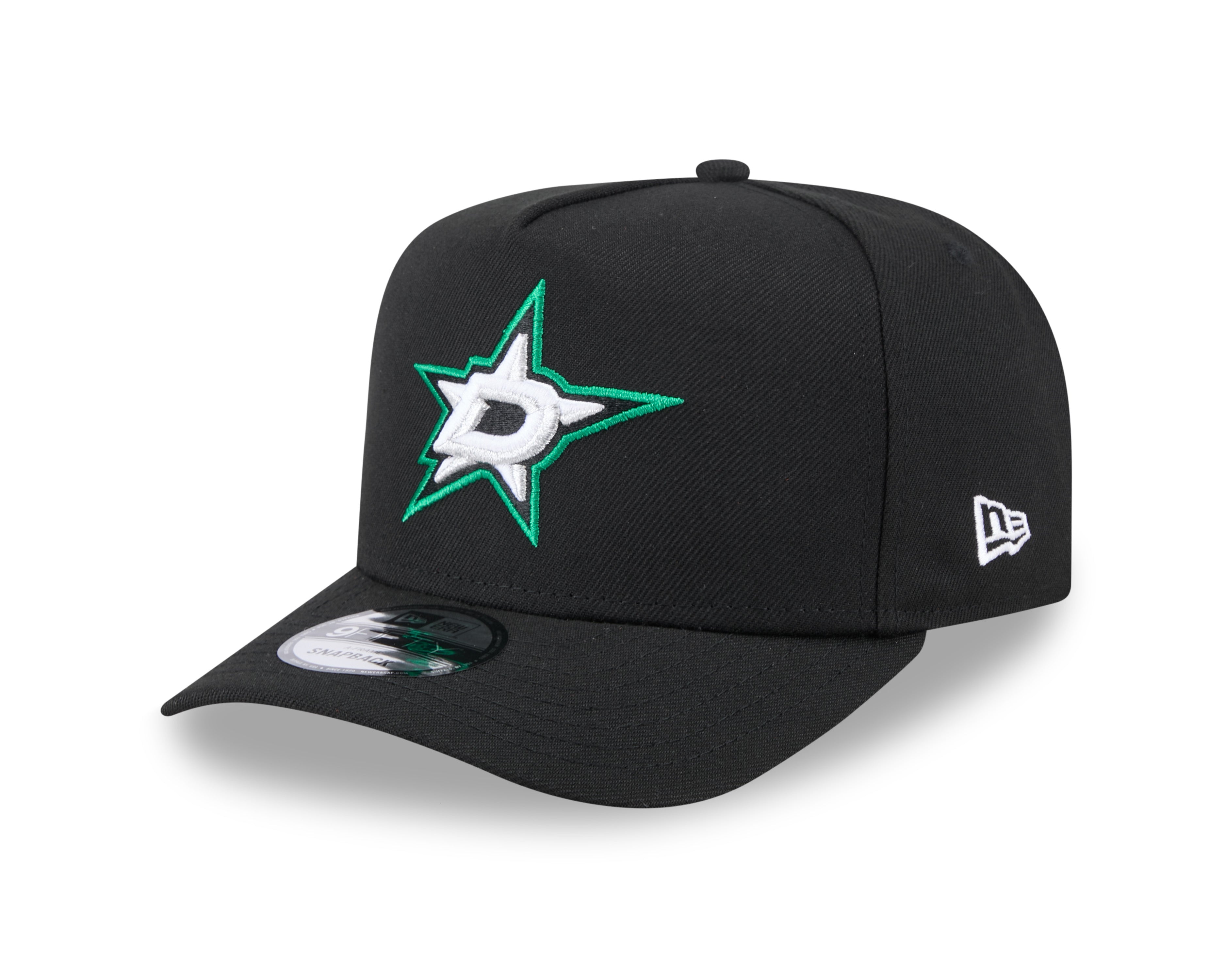 Casquette à visière snapback 9Fifty A-Frame noire pour homme des Dallas Stars de la LNH de New Era