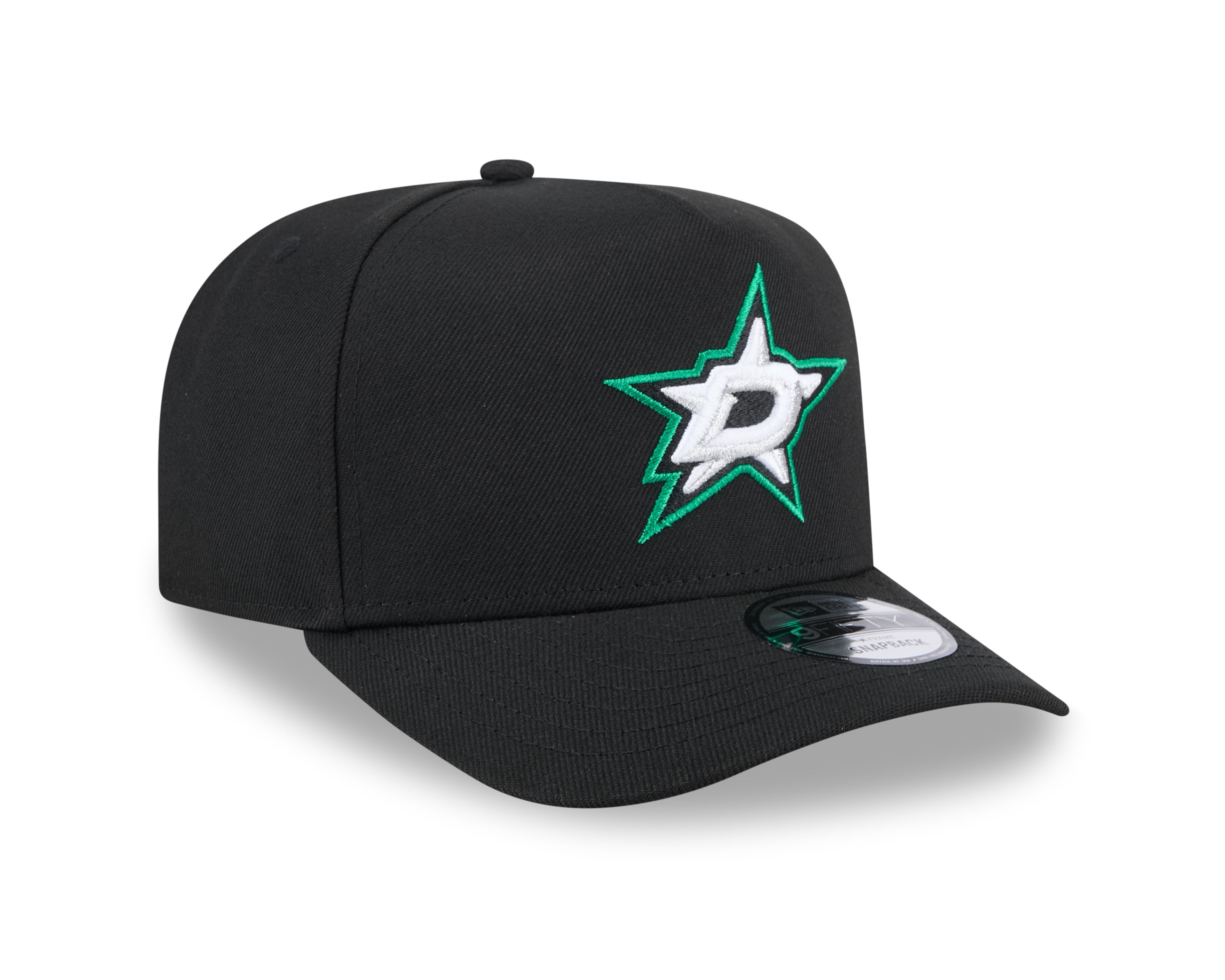 Casquette à visière snapback 9Fifty A-Frame noire pour homme des Dallas Stars de la LNH de New Era