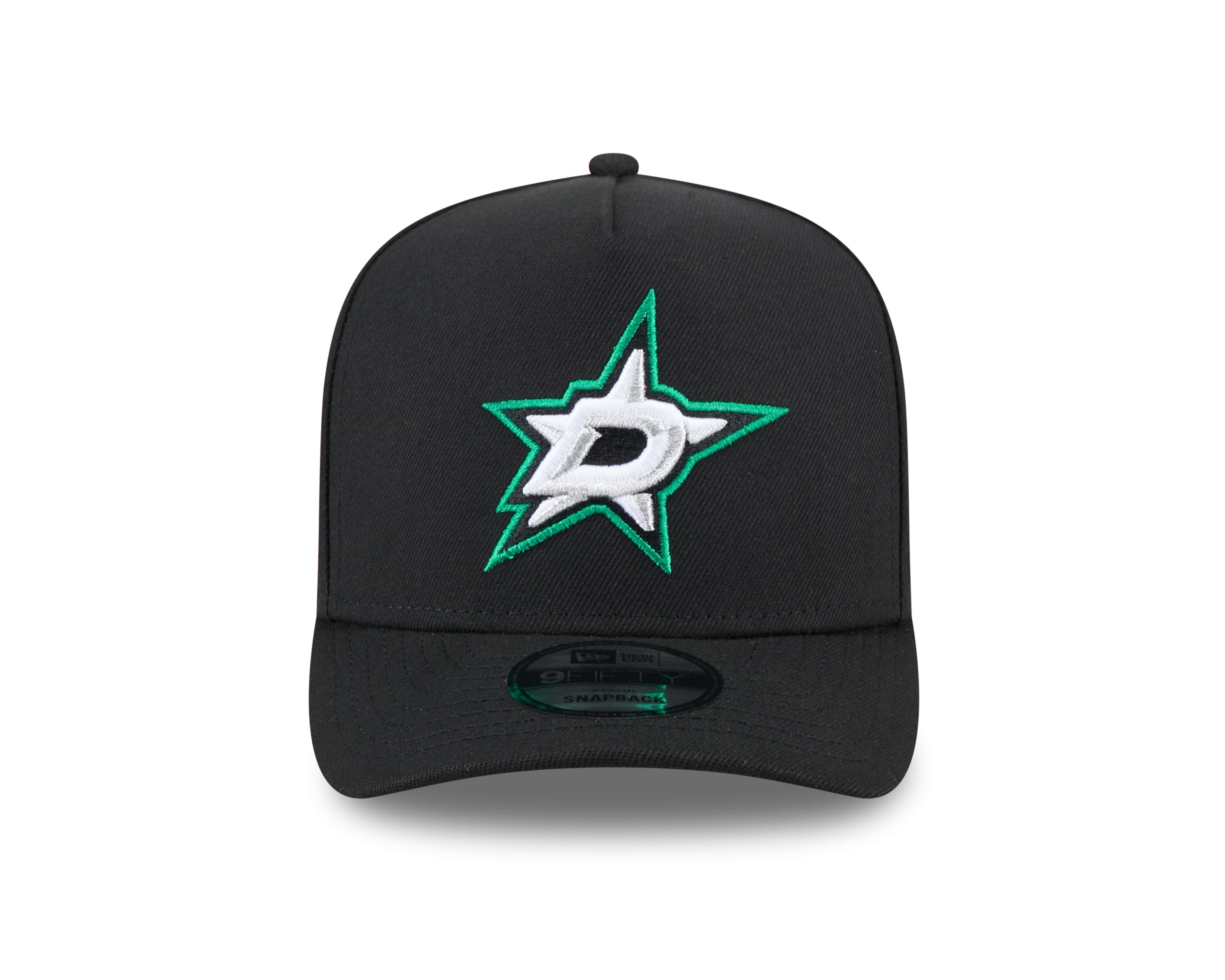 Casquette à visière snapback 9Fifty A-Frame noire pour homme des Dallas Stars de la LNH de New Era