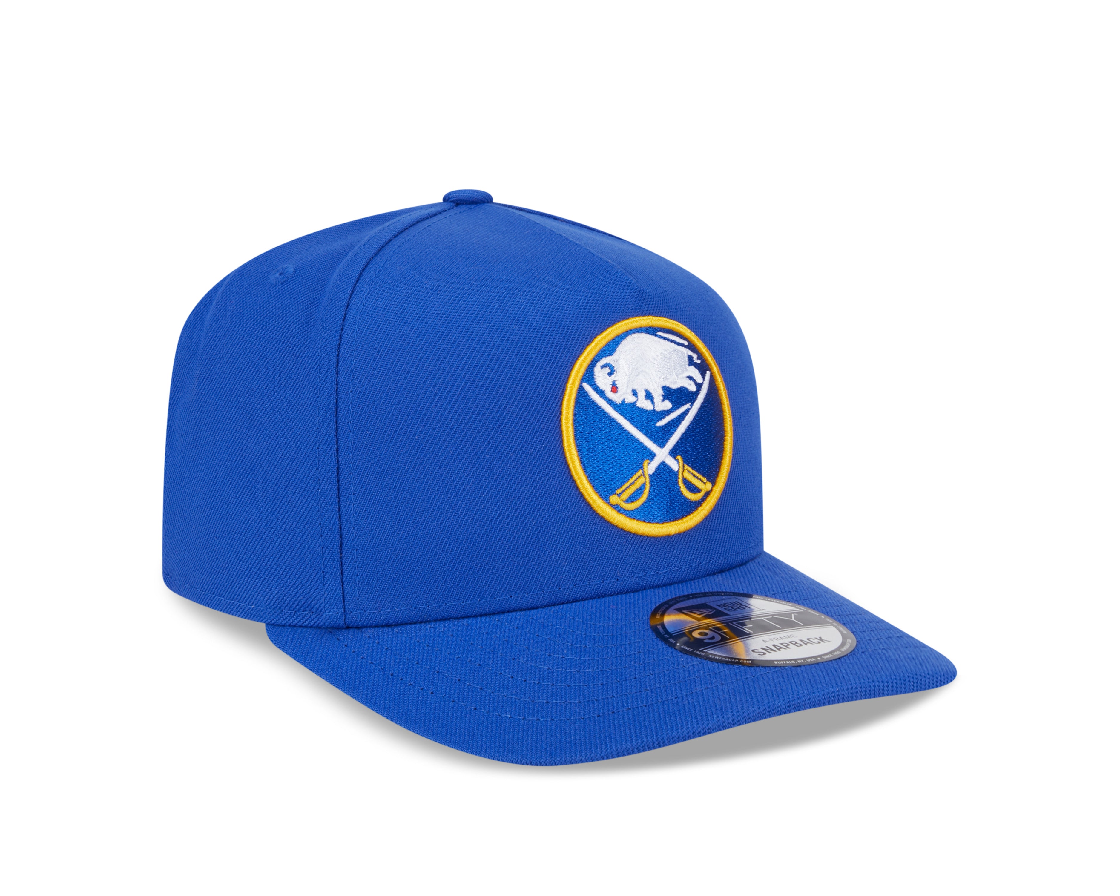 Casquette à visière ajustable A-Frame Royal 9Fifty de la LNH de Buffalo Sabres de New Era pour homme