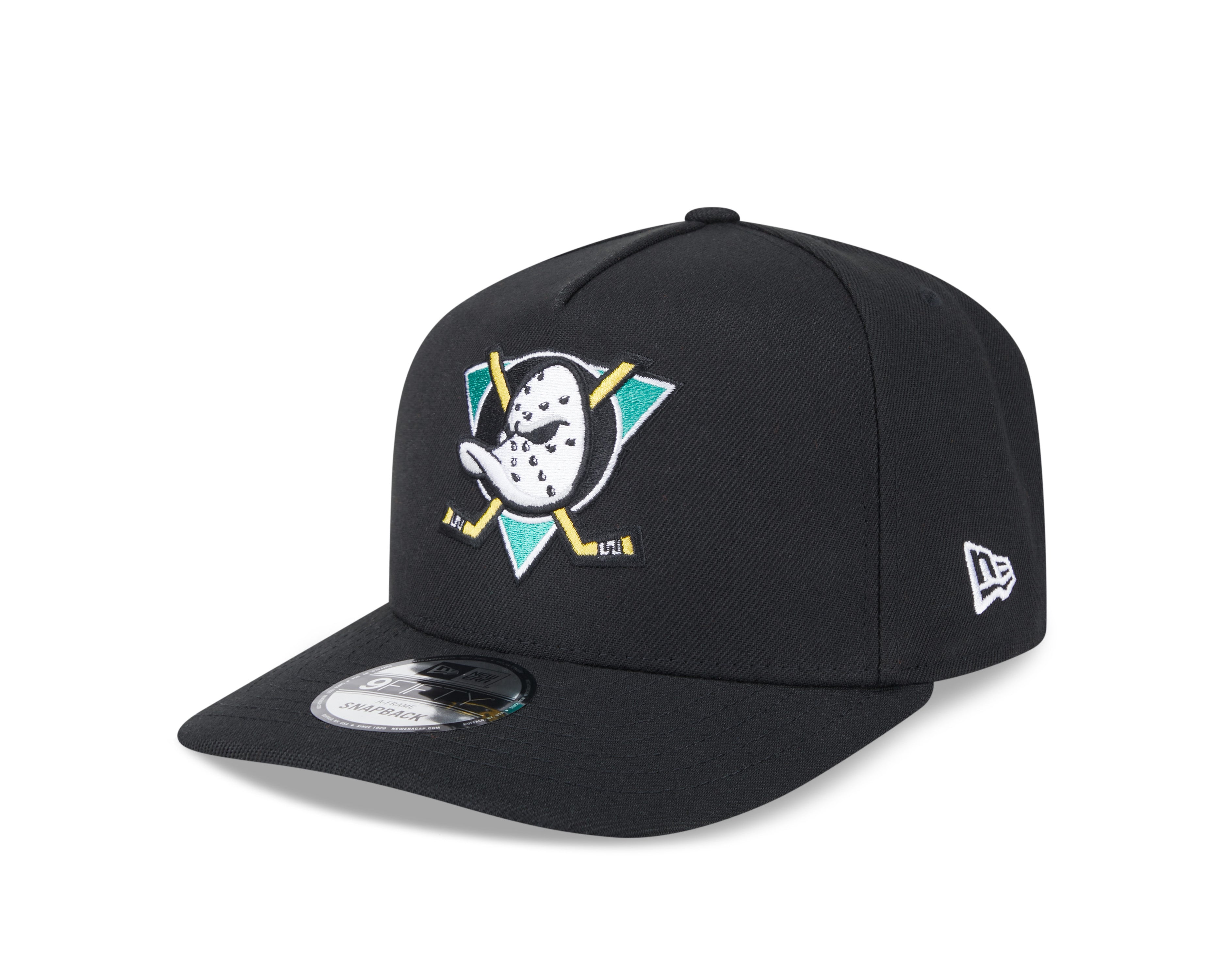 Casquette à visière snapback 9Fifty A-Frame de la LNH des Ducks d'Anaheim de New Era pour homme