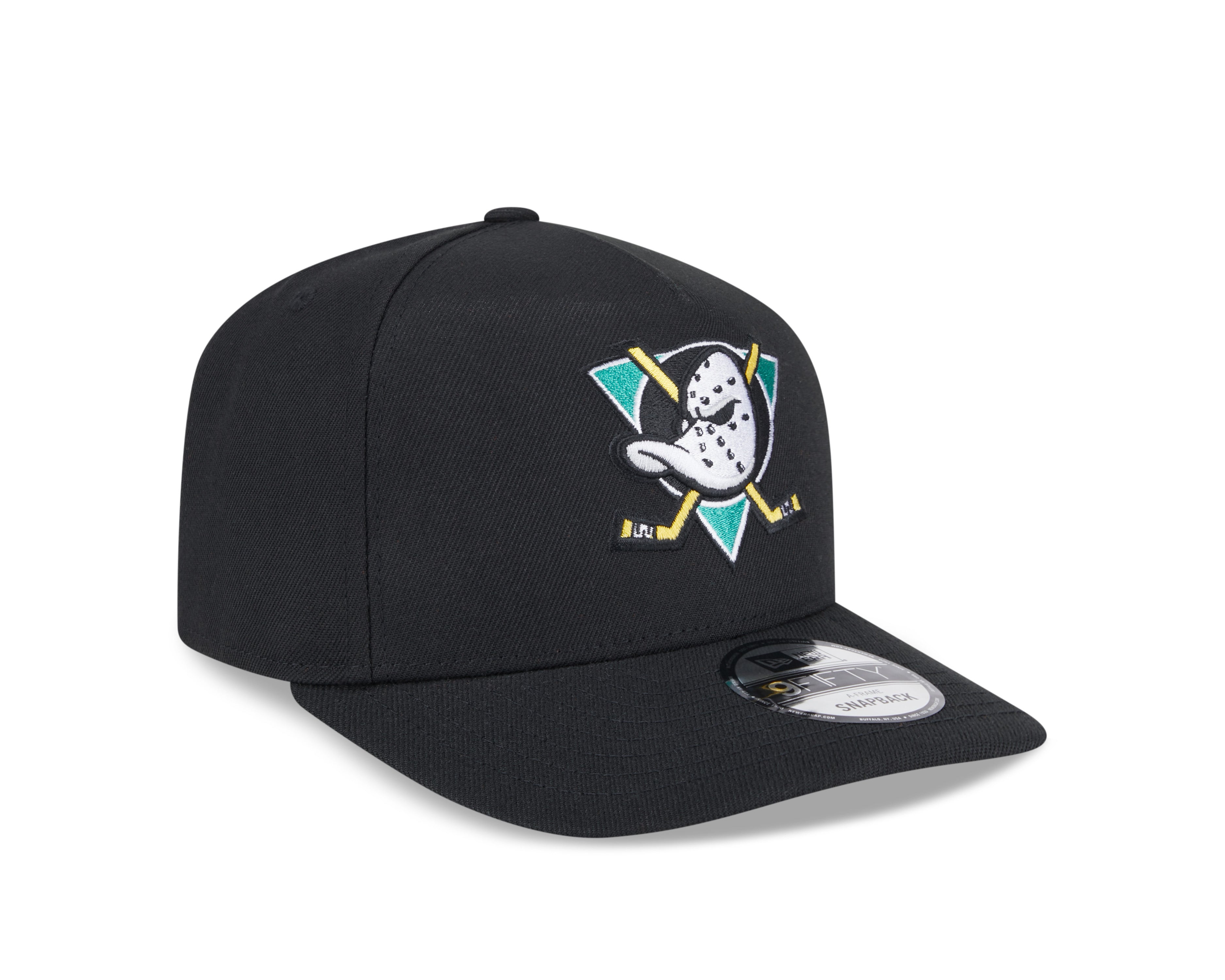 Anaheim Ducks NHL New Era Men's Black 9Fifty A-Frame Snapback