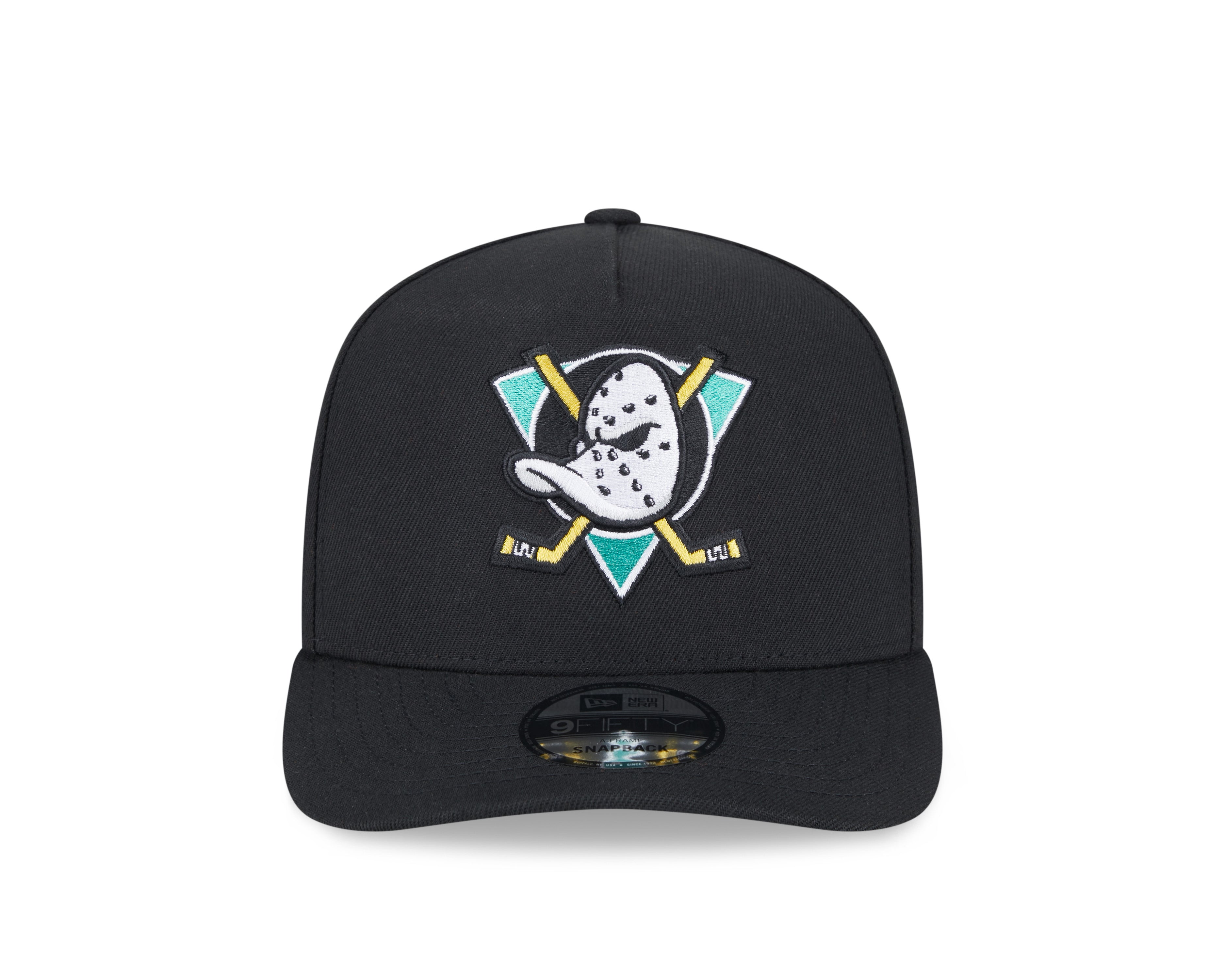 Anaheim Ducks NHL New Era Men's Black 9Fifty A-Frame Snapback