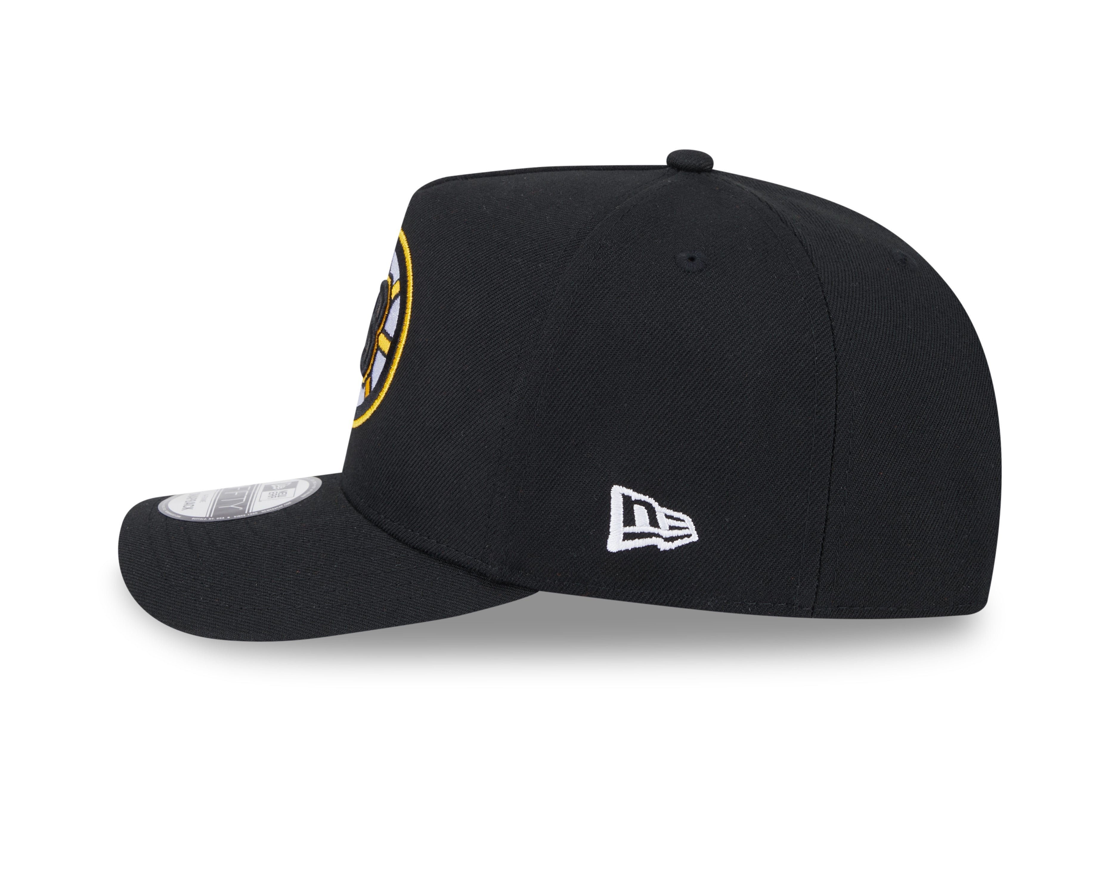 Boston Bruins NHL New Era Men's Black 9FIfty A-Frame Snapback