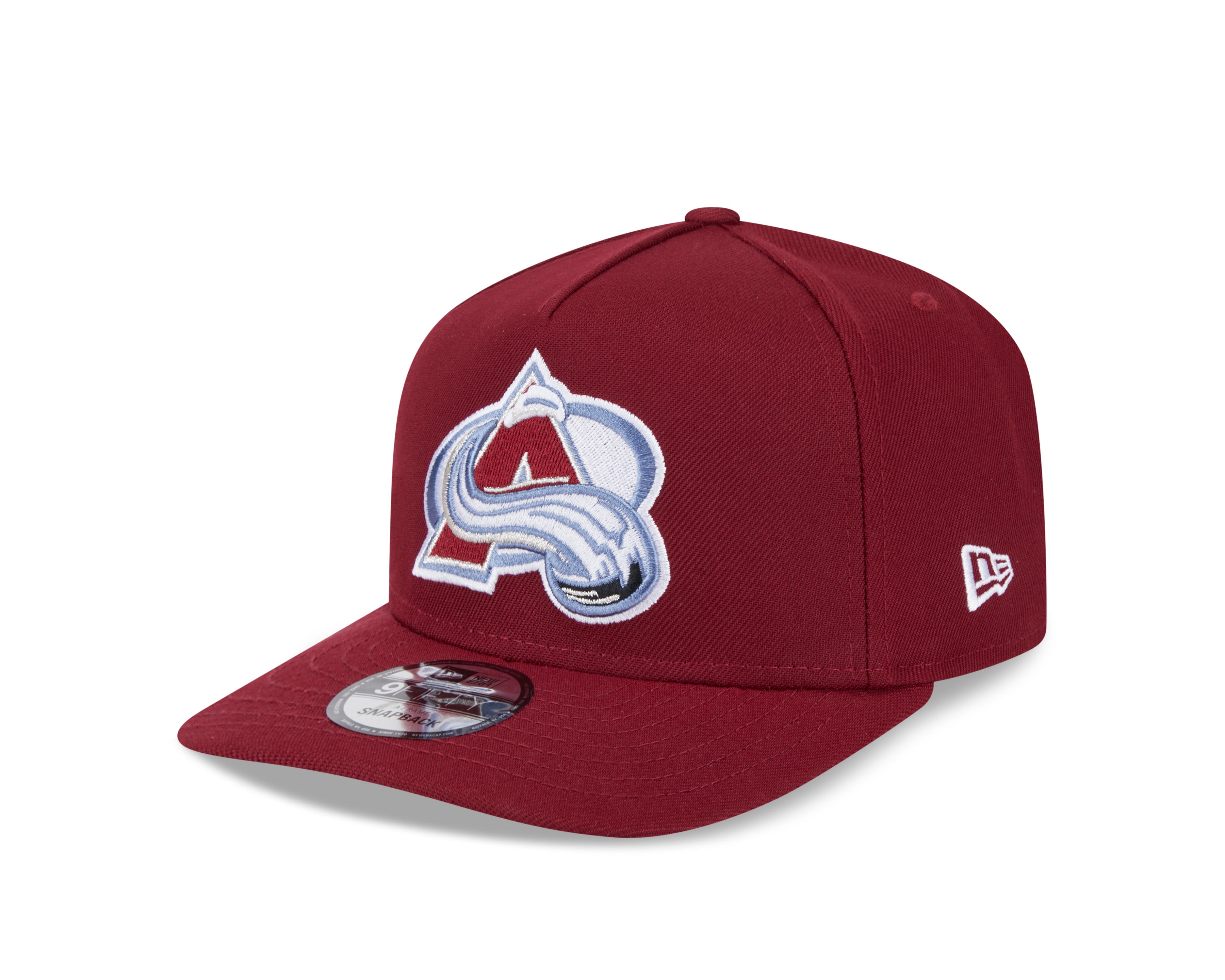 Casquette à visière snapback 9Fifty A-Frame marron de la LNH du Colorado Avalanche de New Era pour homme