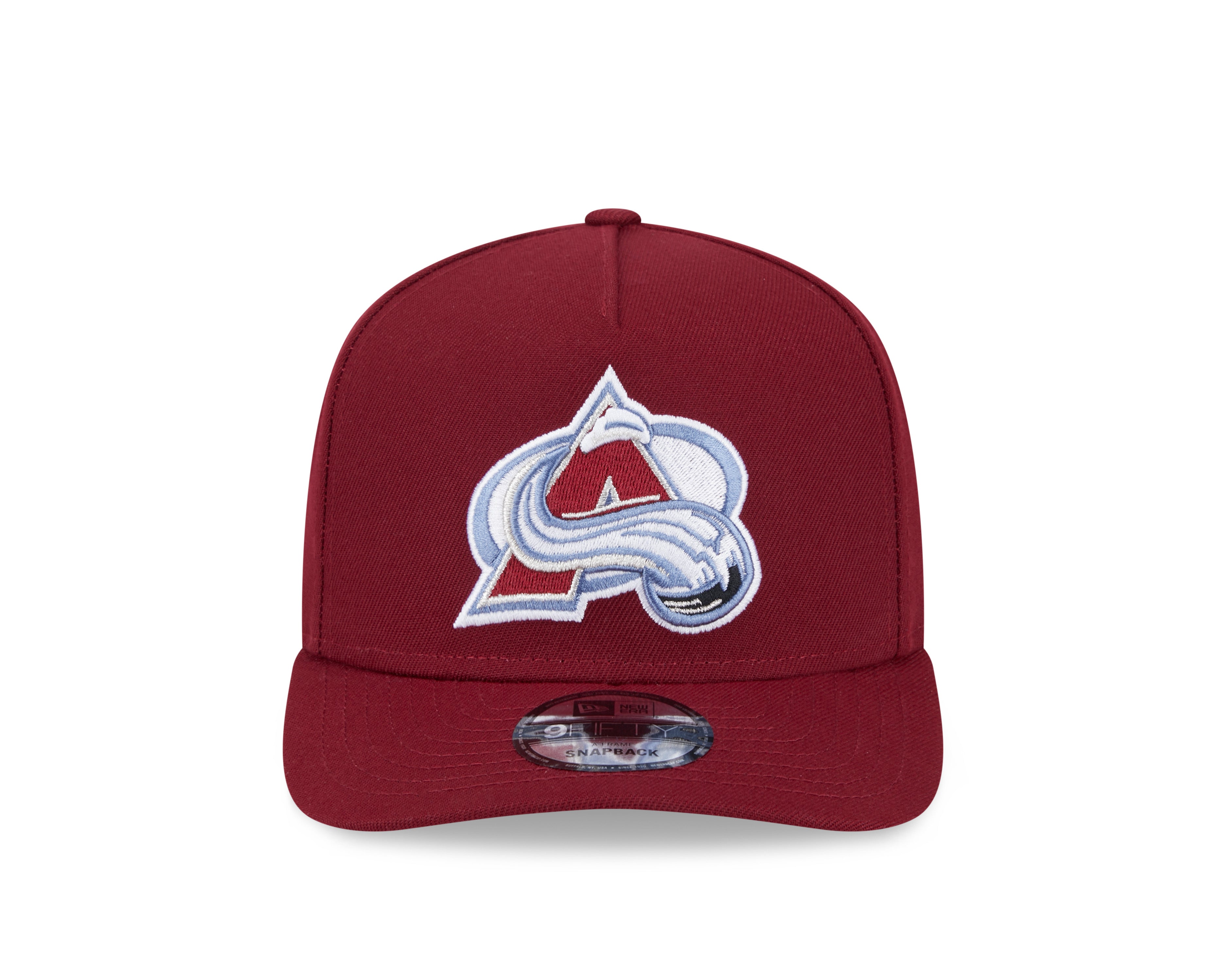 Casquette à visière snapback 9Fifty A-Frame marron de la LNH du Colorado Avalanche de New Era pour homme