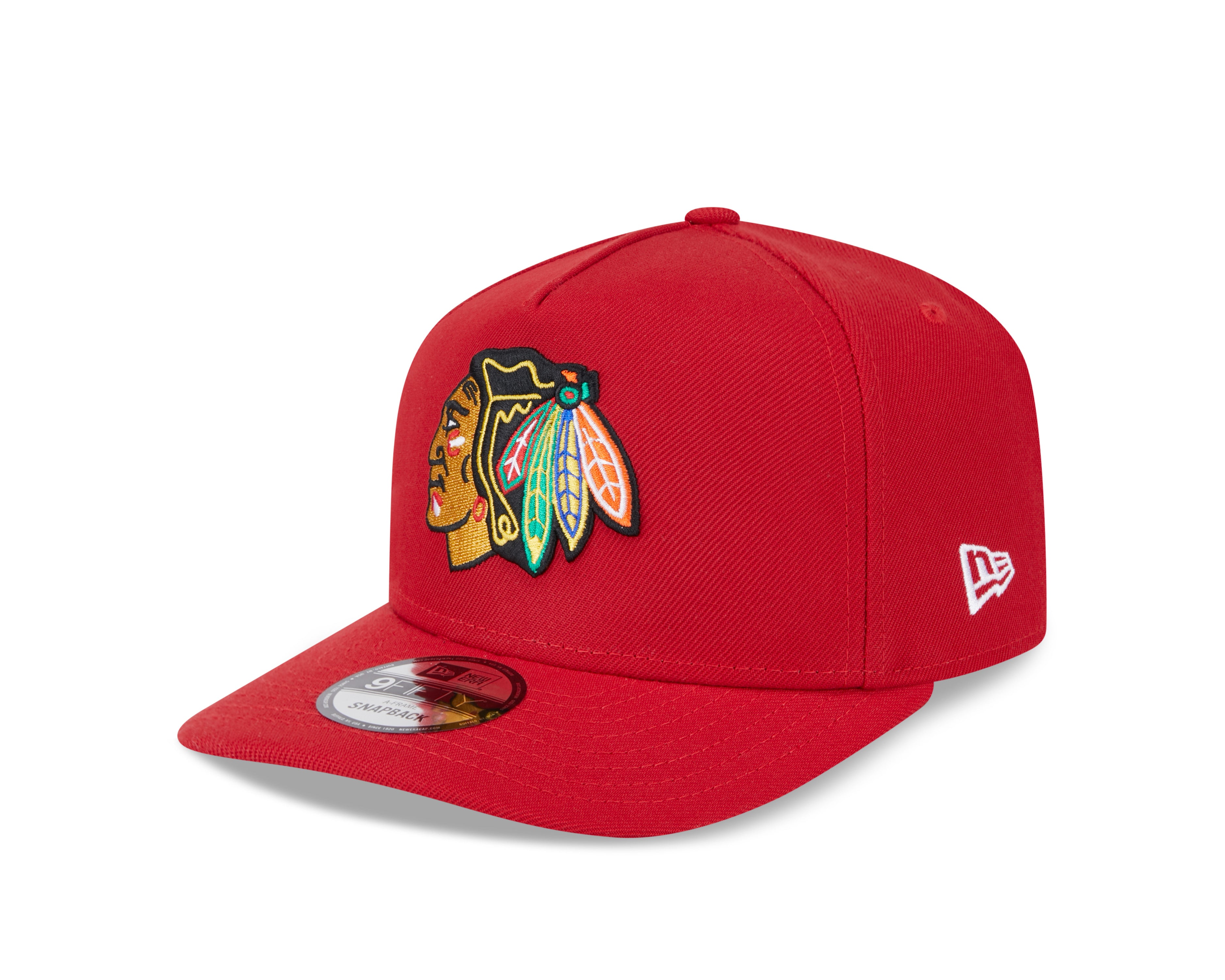 Casquette Snapback A-Frame 9FIfty rouge pour homme des Blackhawks de Chicago de la LNH de New Era