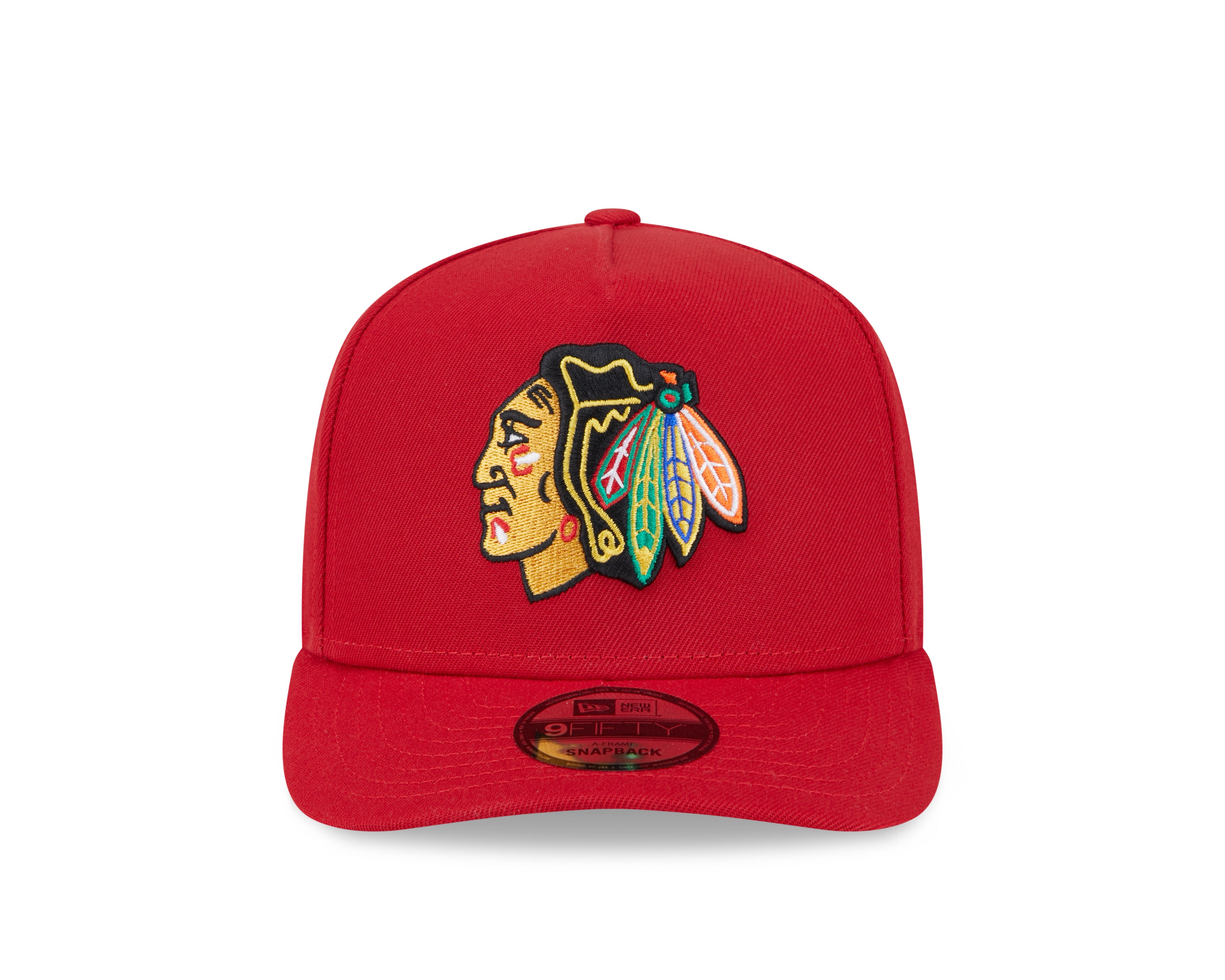 Chicago Blackhawks NHL New Era Men's Red 9FIfty A-Frame Snapback