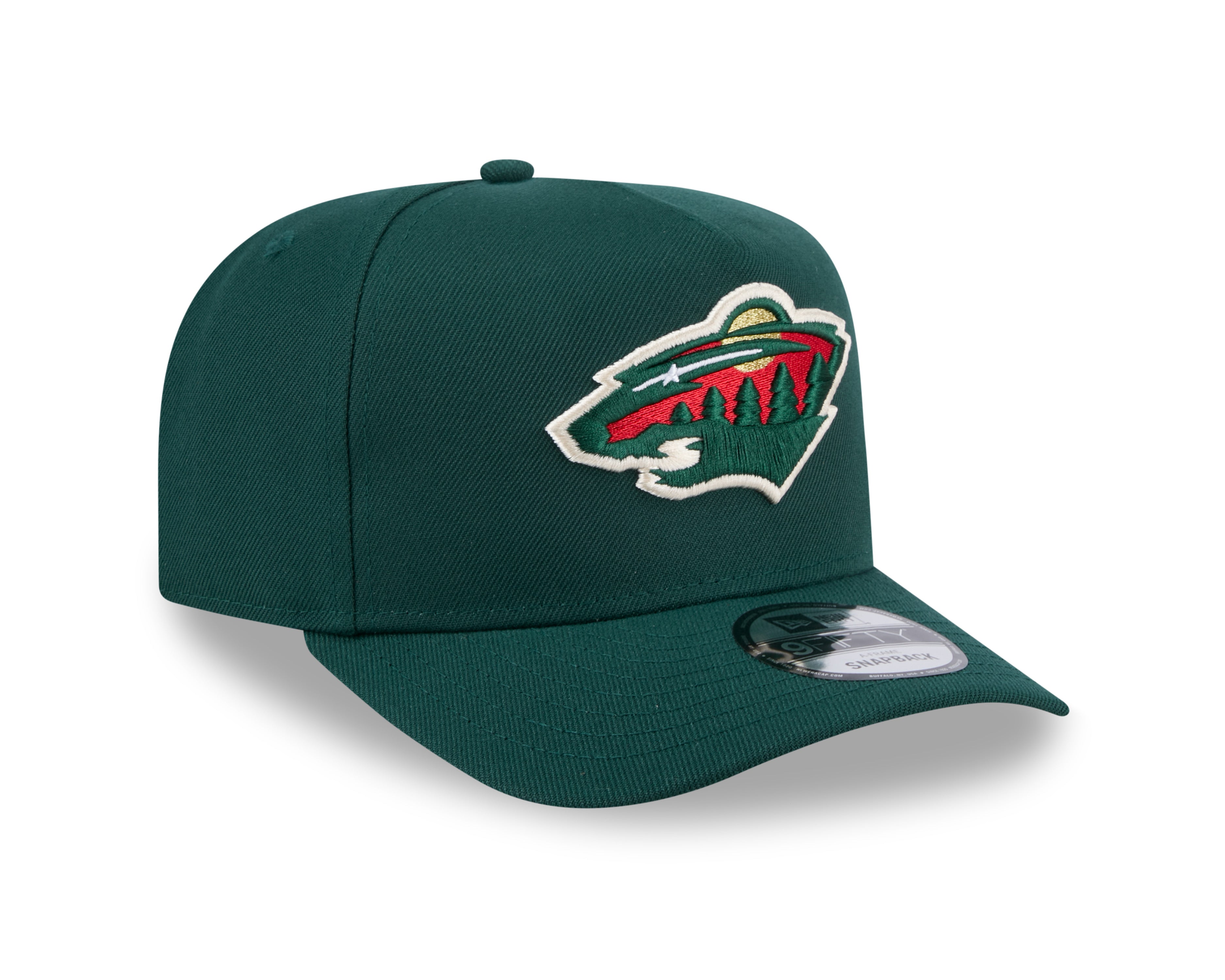 Minnesota Wild NHL New Era Men's Green 9FIfty A-Frame Snapback