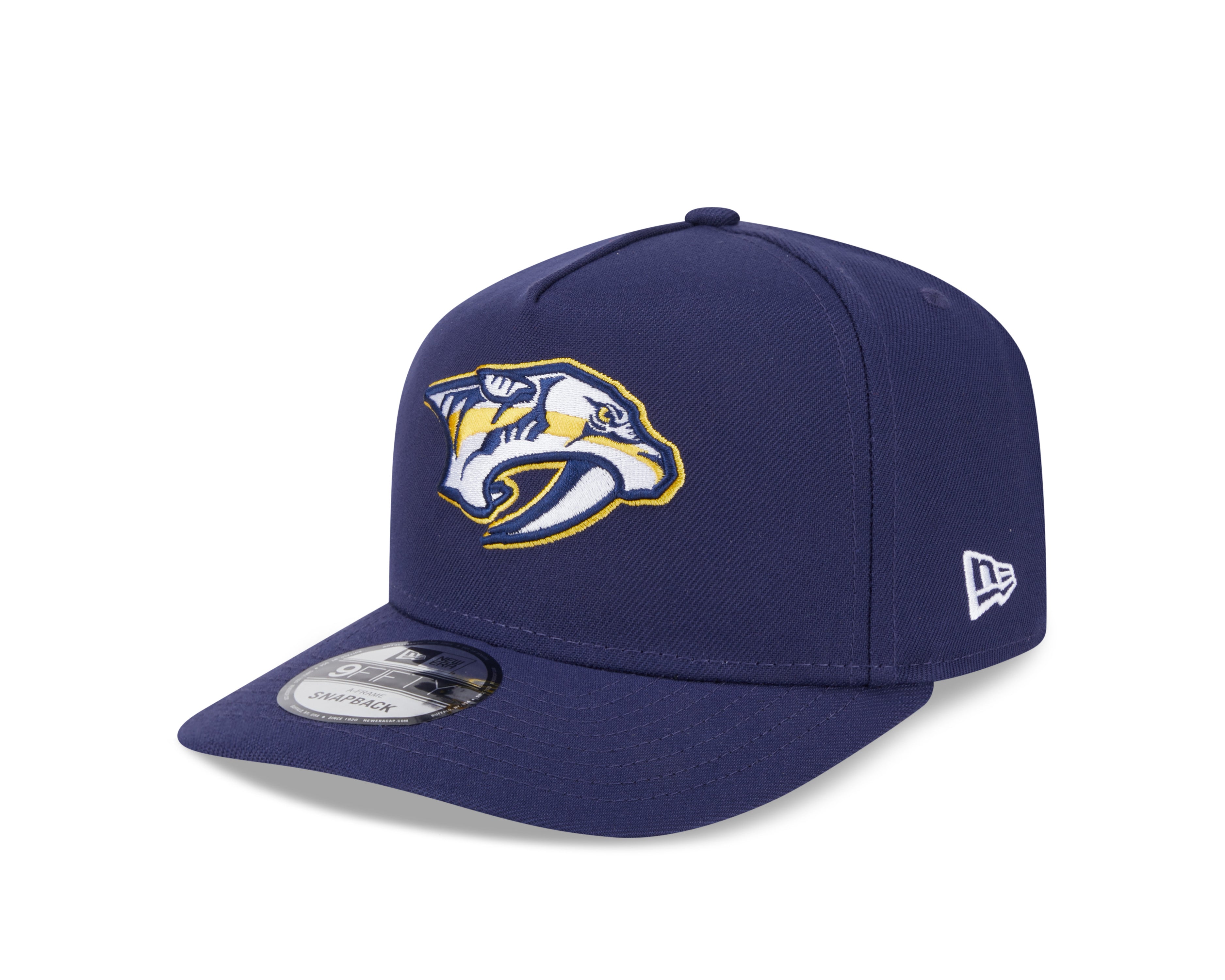 Casquette Snapback A-Frame 9Fifty A-Frame de la LNH des Predators de Nashville pour homme de la marine New Era