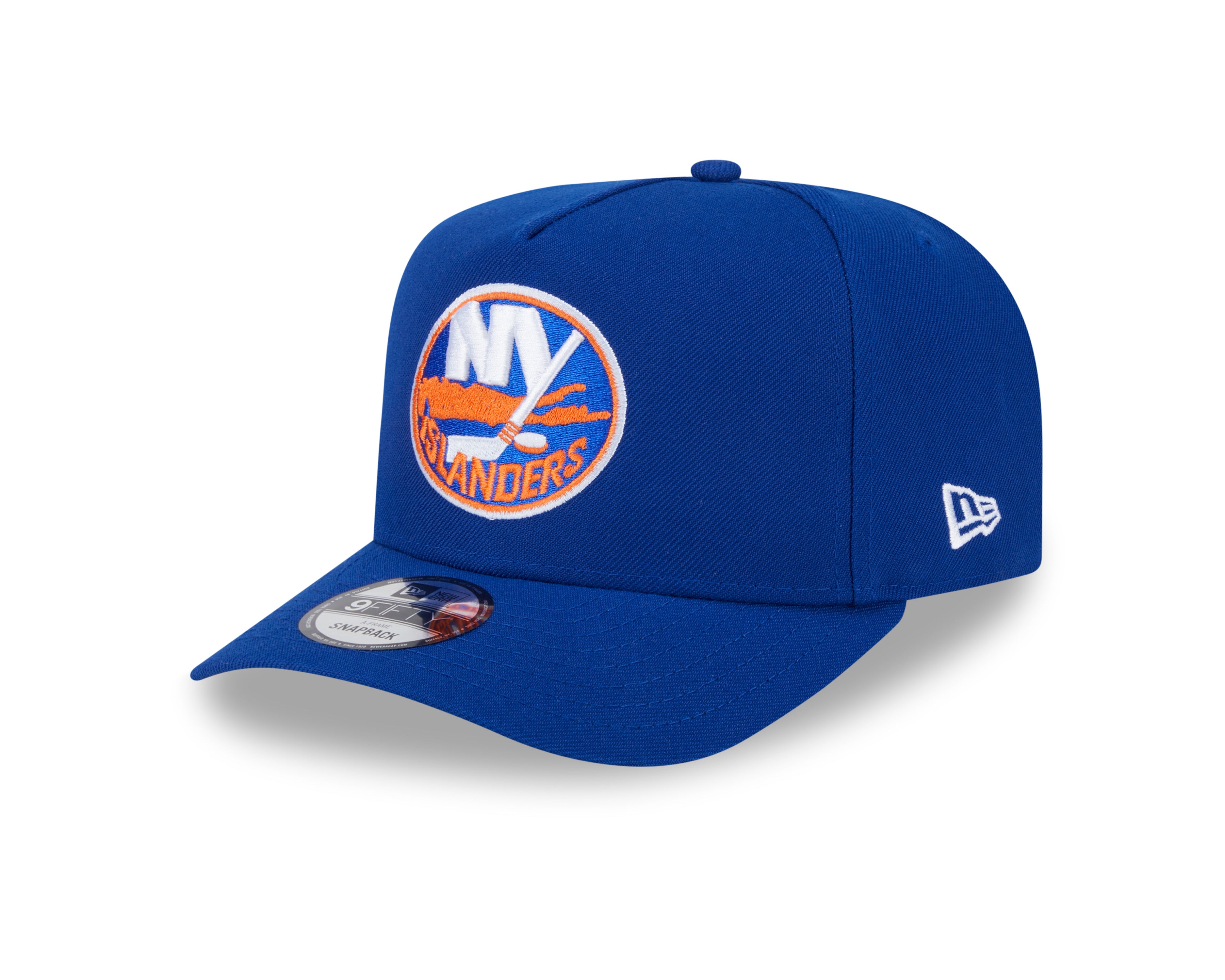 Casquette à visière ajustable A-Frame Royal 9Fifty New Era pour homme des Islanders de New York NHL