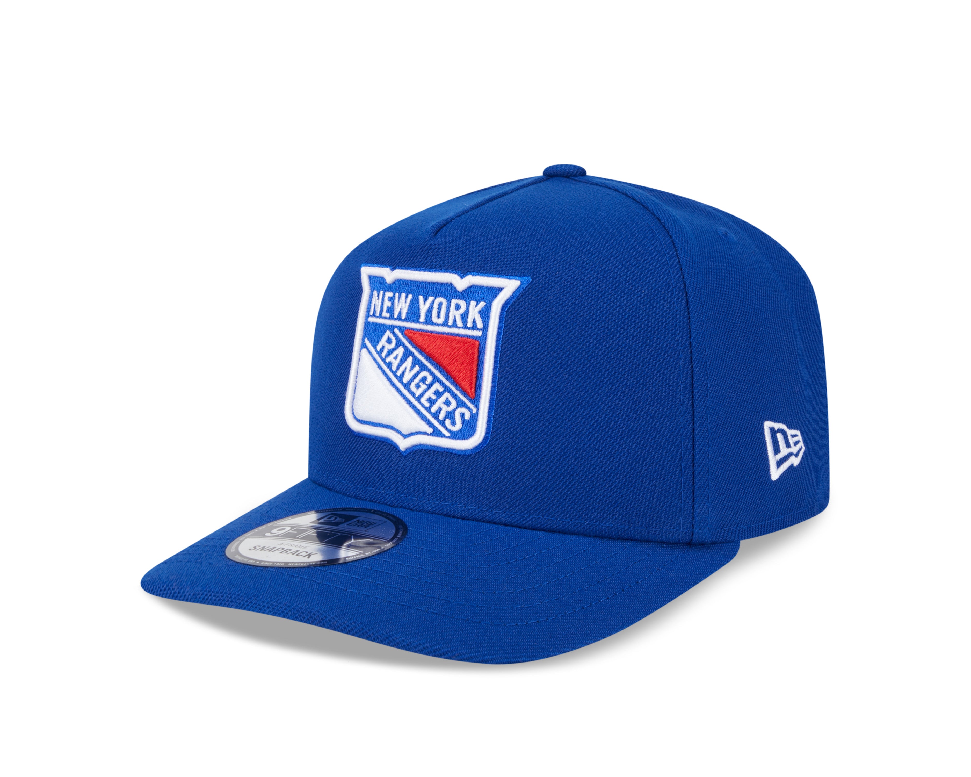 Casquette à visière ajustable A-Frame Royal 9Fifty New Era pour homme des Rangers de New York de la LNH