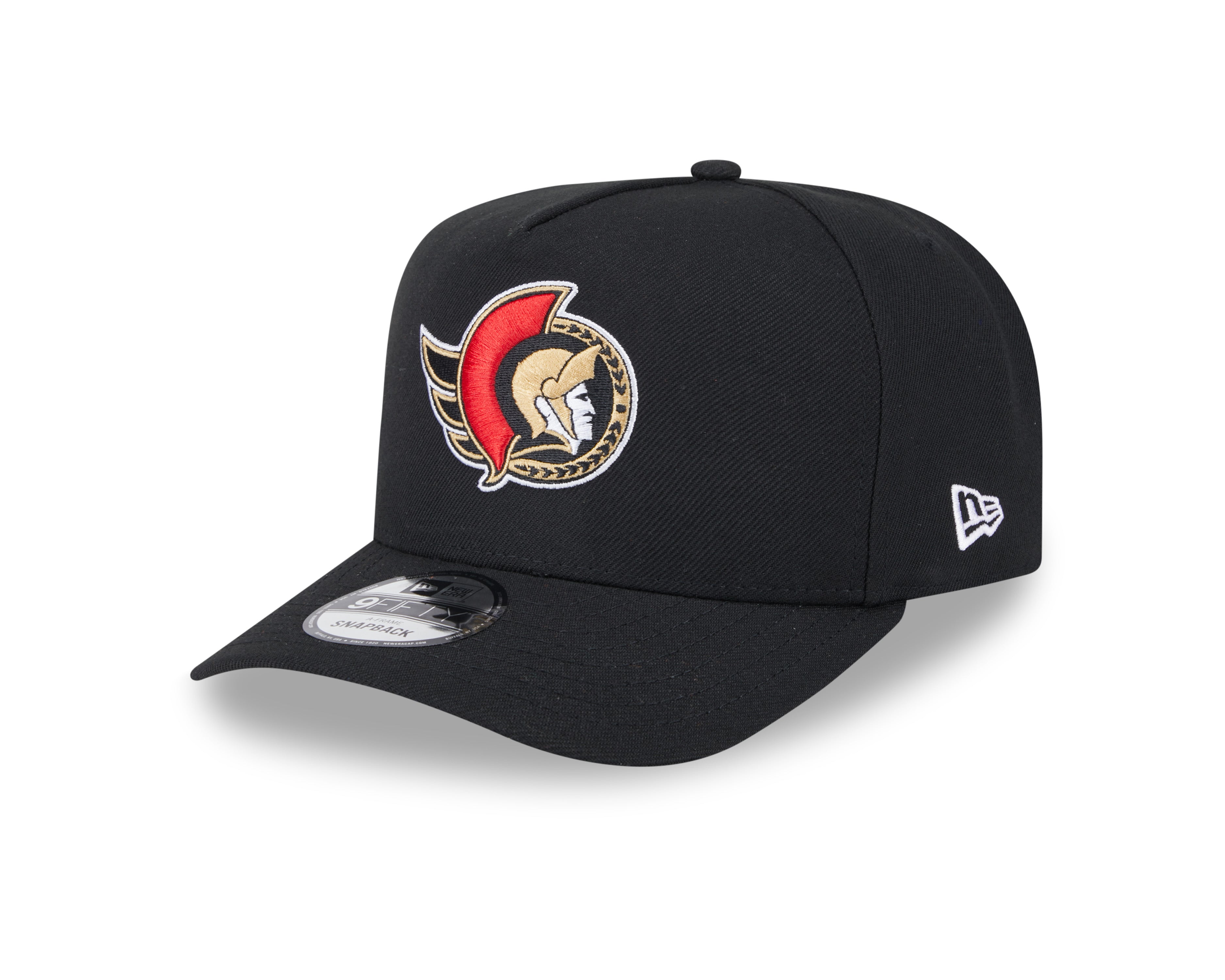 Casquette à visière snapback 9Fifty A-Frame noire des Sénateurs d'Ottawa de la LNH pour homme de New Era