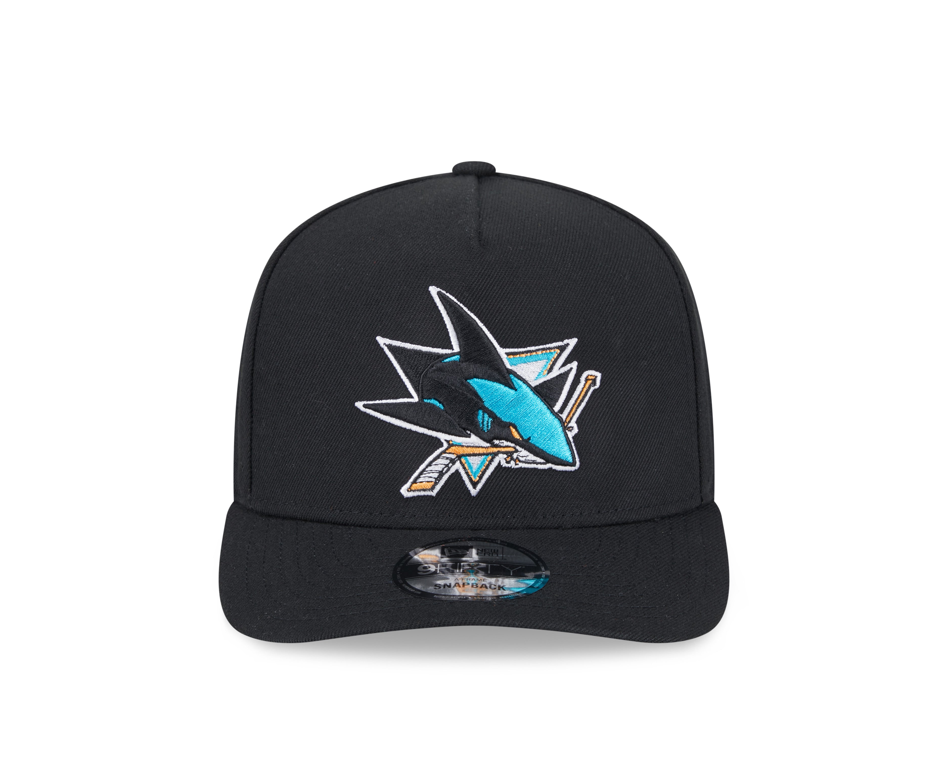 San Jose Sharks NHL New Era Men's Black 9Fifty A-Frame Snapback