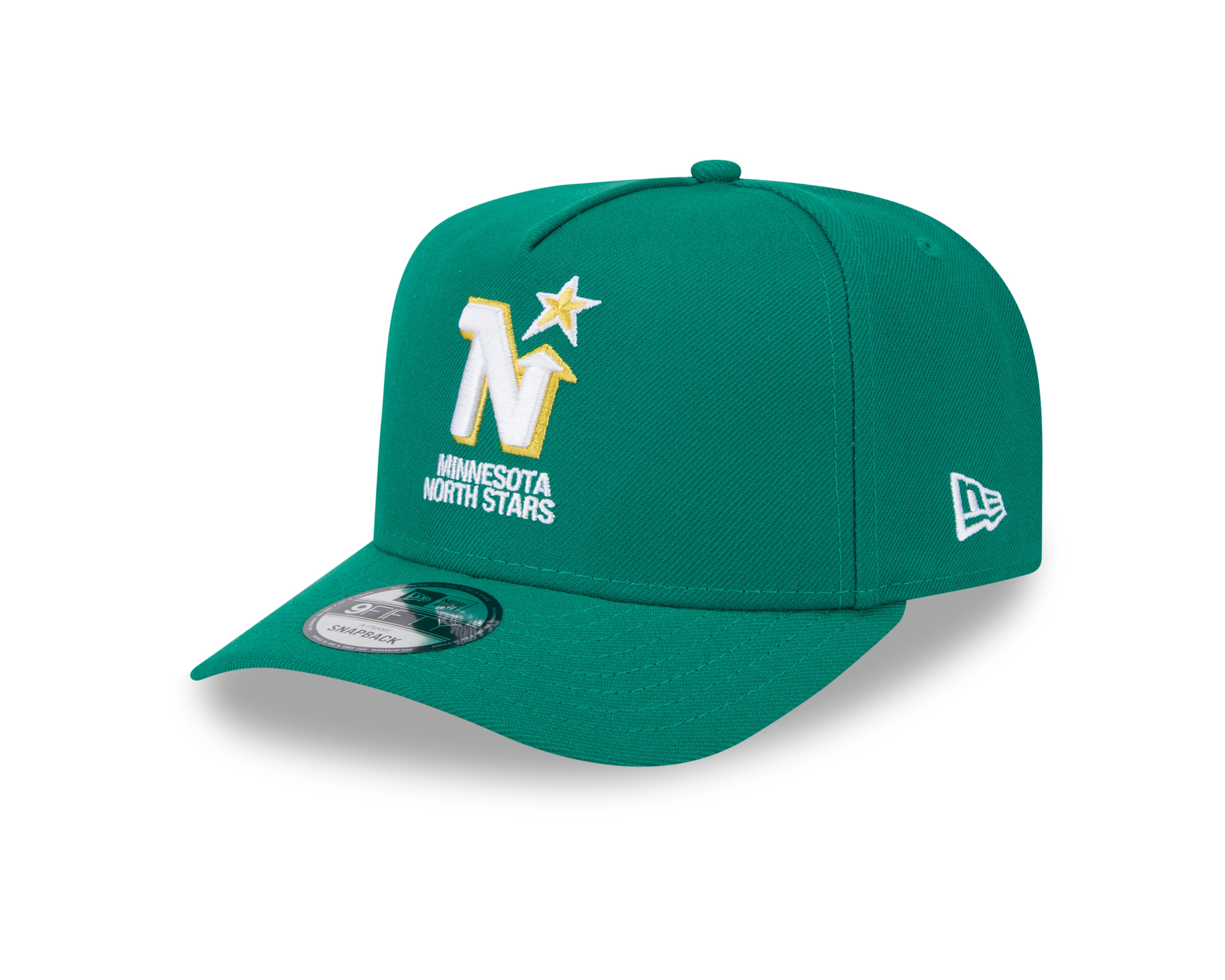 Casquette snapback 9Fifty A-Frame verte pour homme des Minnesota North Stars de la LNH de New Era