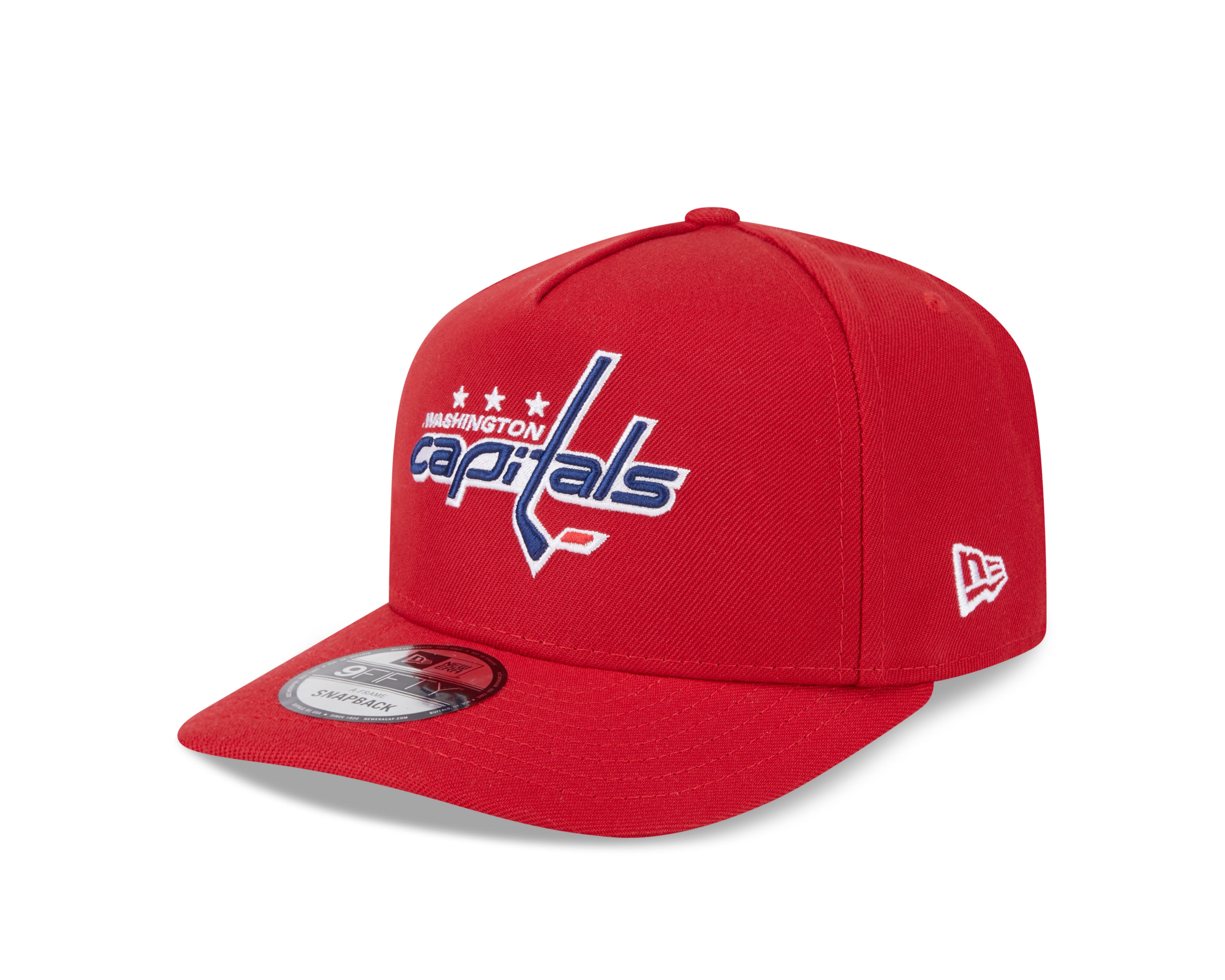 Casquette Snapback A-Frame 9Fifty rouge pour homme des Washington Capitals de la LNH de New Era