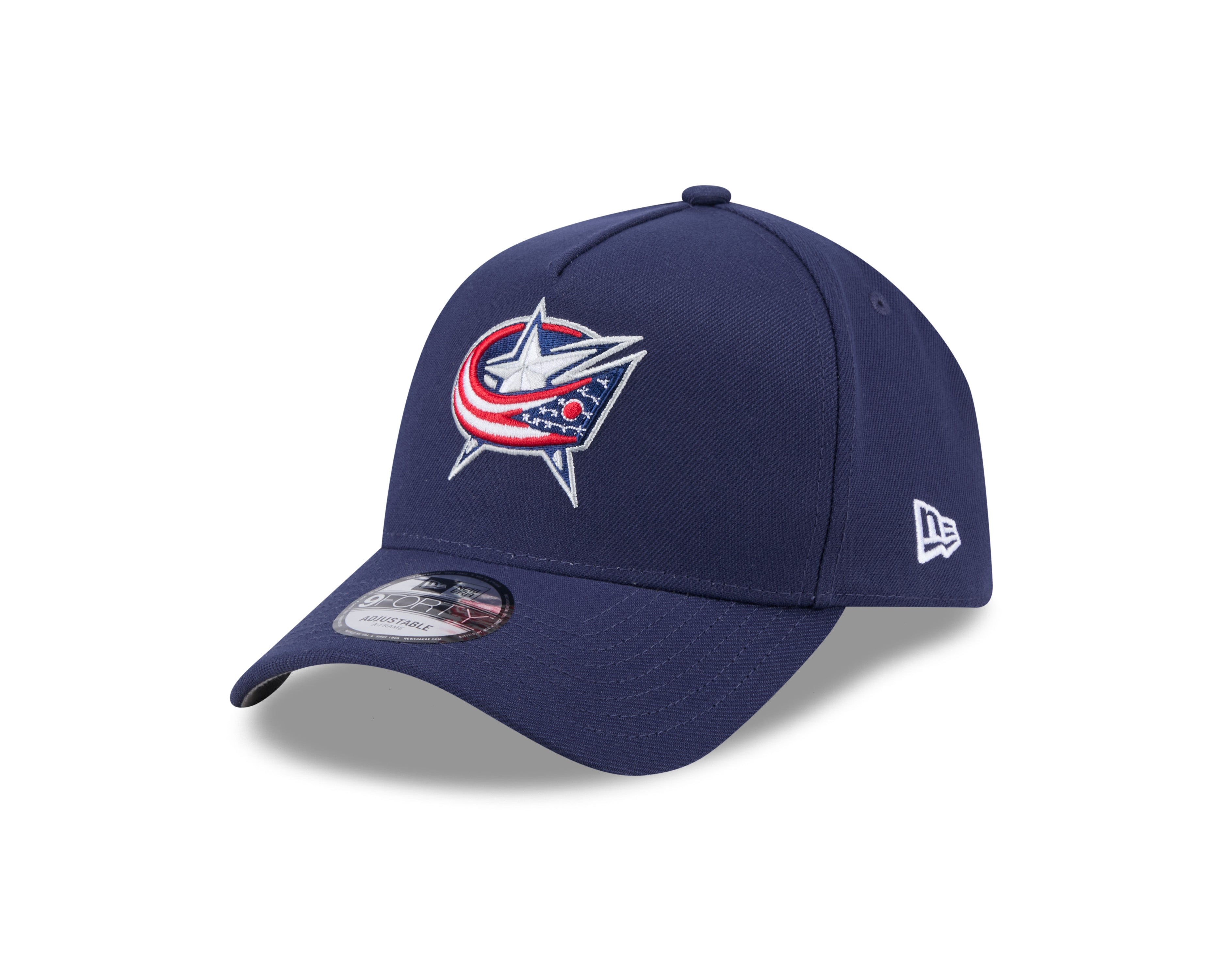 Casquette snapback 9Forty A-Frame bleu marine pour homme de la LNH Columbus Blue Jackets de New Era