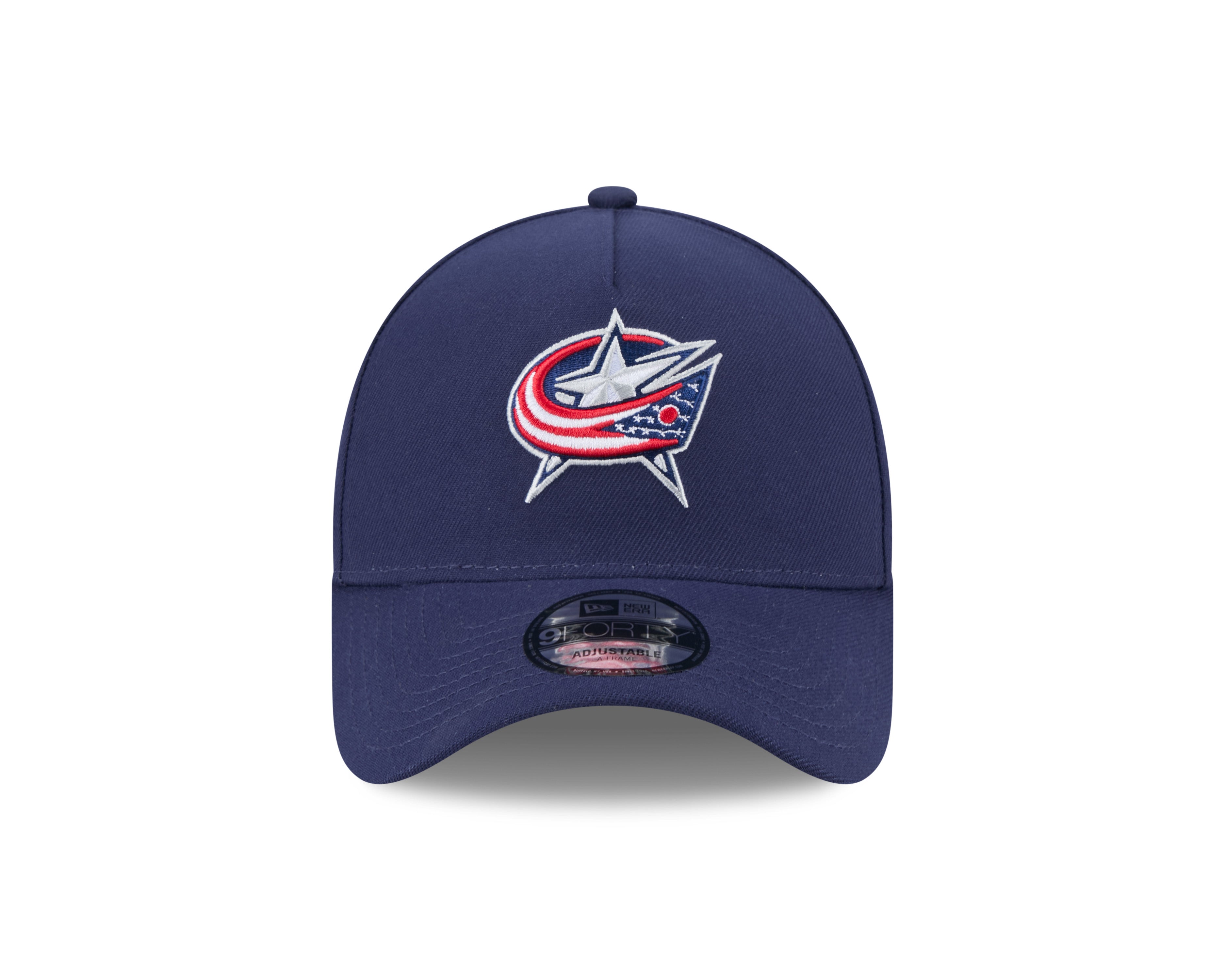 Casquette snapback 9Forty A-Frame bleu marine pour homme de la LNH Columbus Blue Jackets de New Era