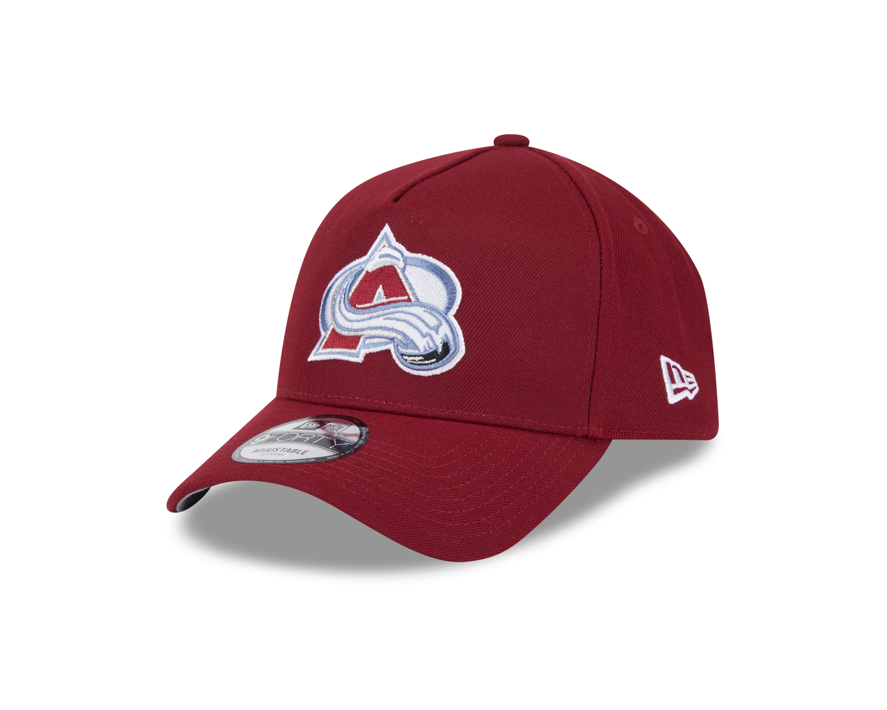 Casquette à visière ajustable 9Forty A-Frame marron pour homme de la LNH Colorado Avalanche New Era