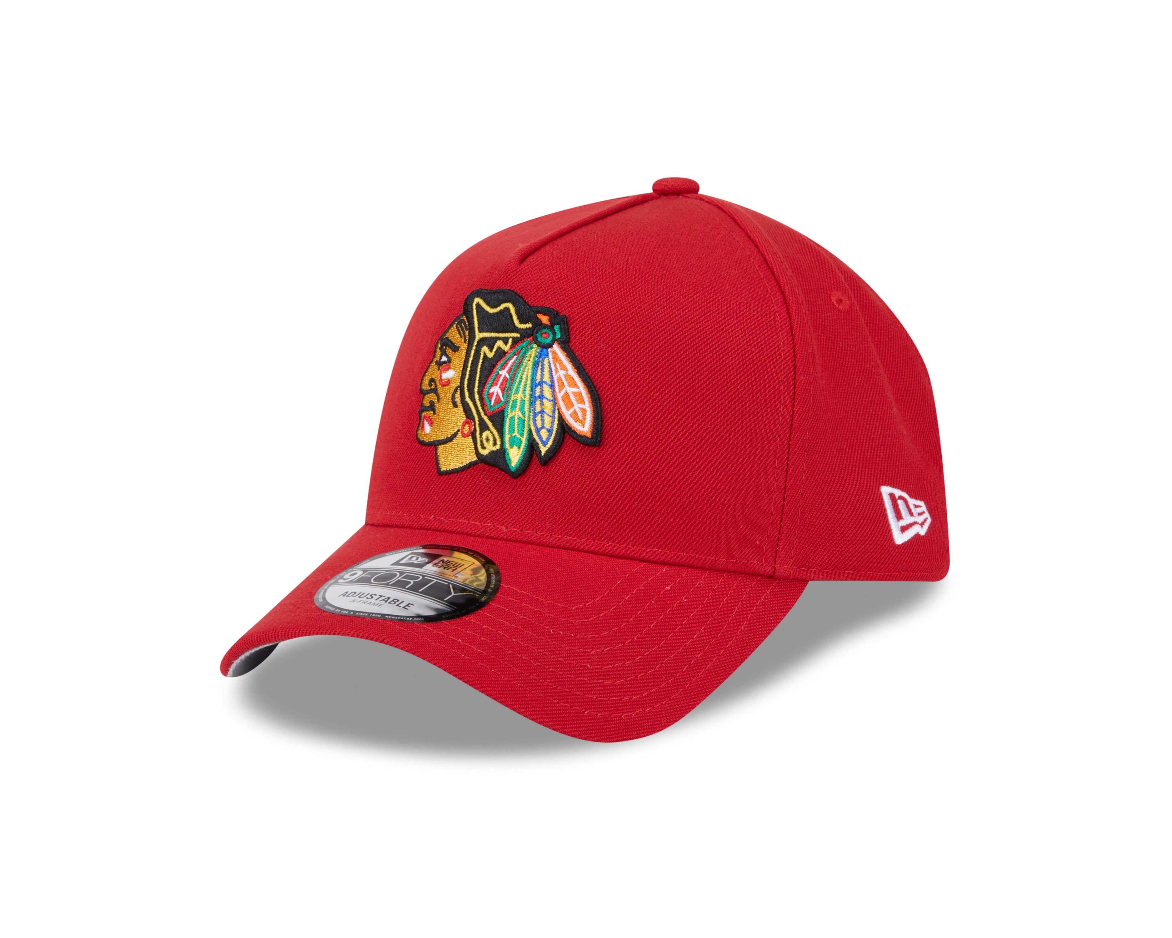 Casquette Snapback 9Forty A-Frame rouge pour homme des Blackhawks de Chicago de la LNH de New Era