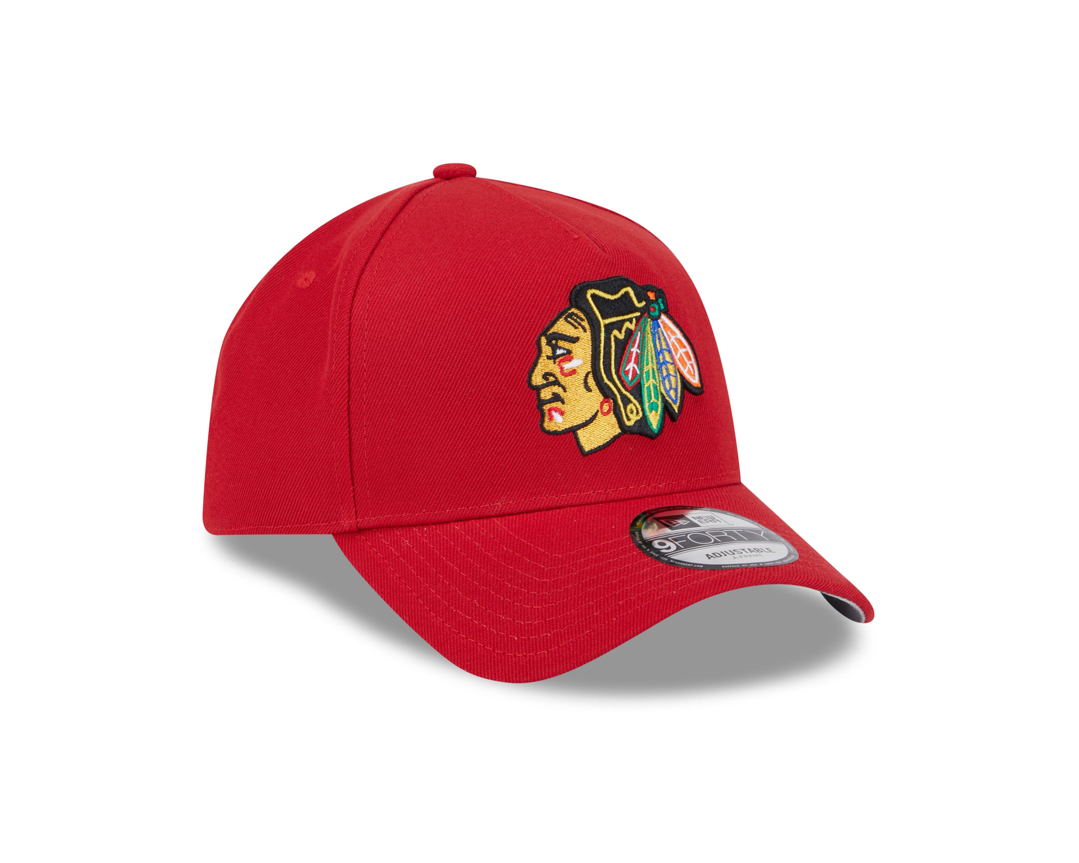 Casquette Snapback 9Forty A-Frame rouge pour homme des Blackhawks de Chicago de la LNH de New Era