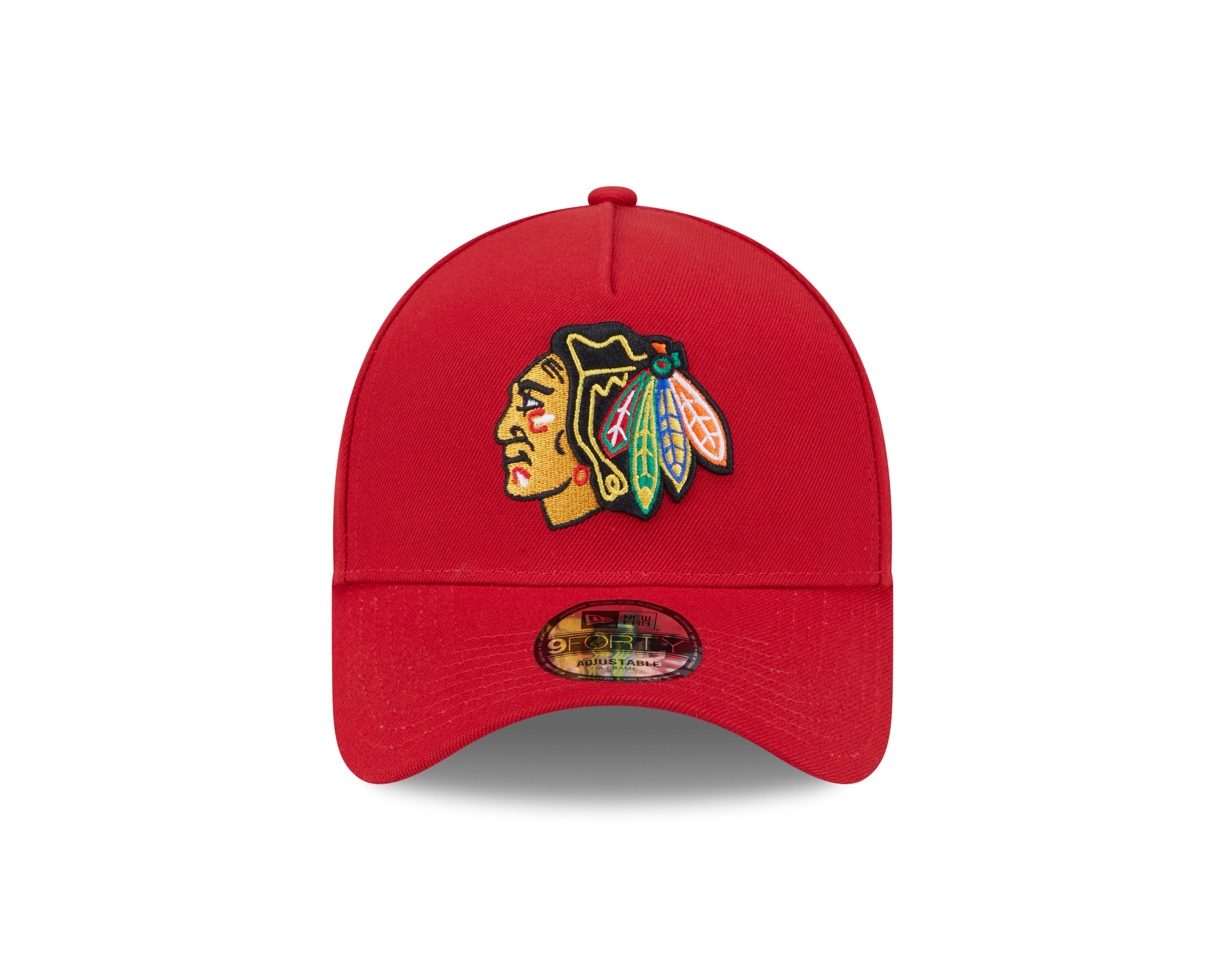 Casquette Snapback 9Forty A-Frame rouge pour homme des Blackhawks de Chicago de la LNH de New Era