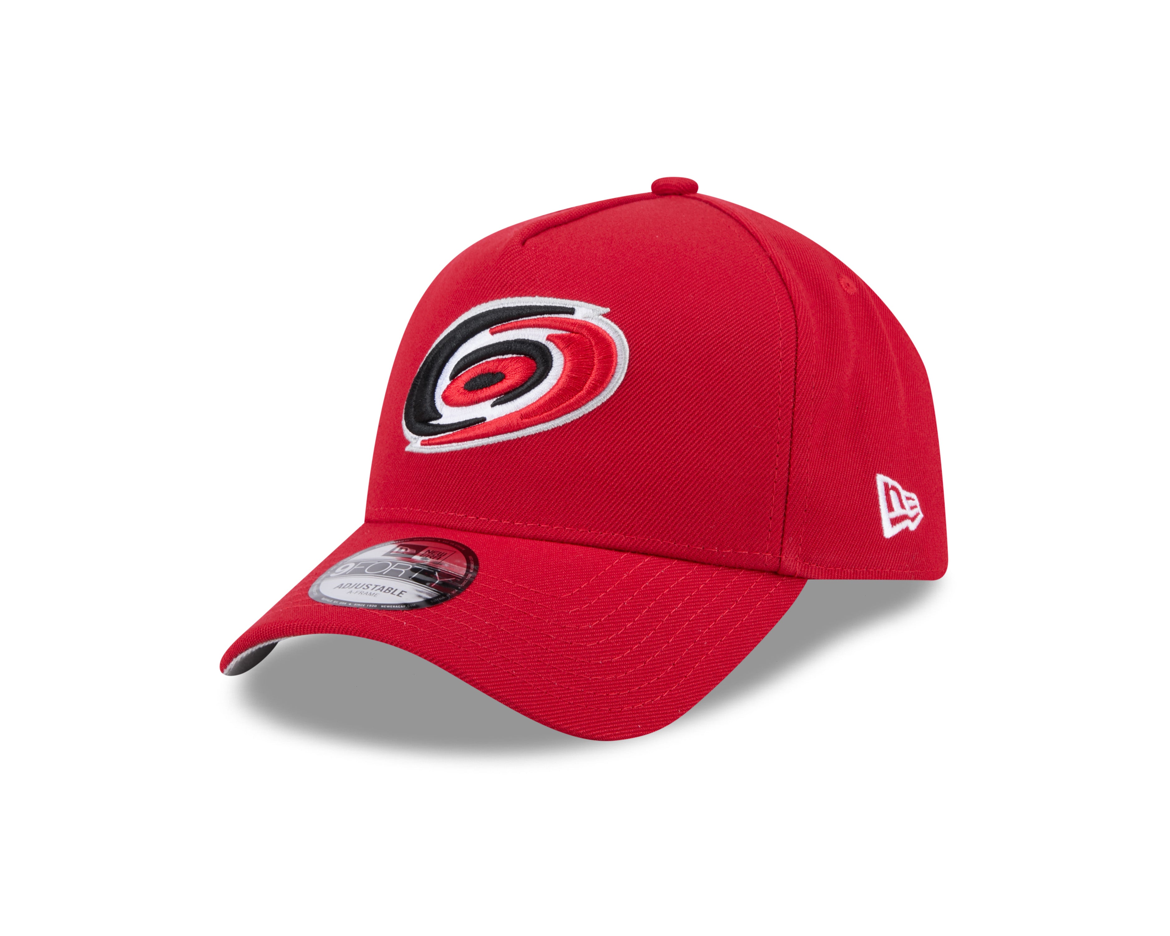 Casquette Snapback 9Forty A-Frame rouge pour homme des Hurricanes de la Caroline de la LNH de New Era