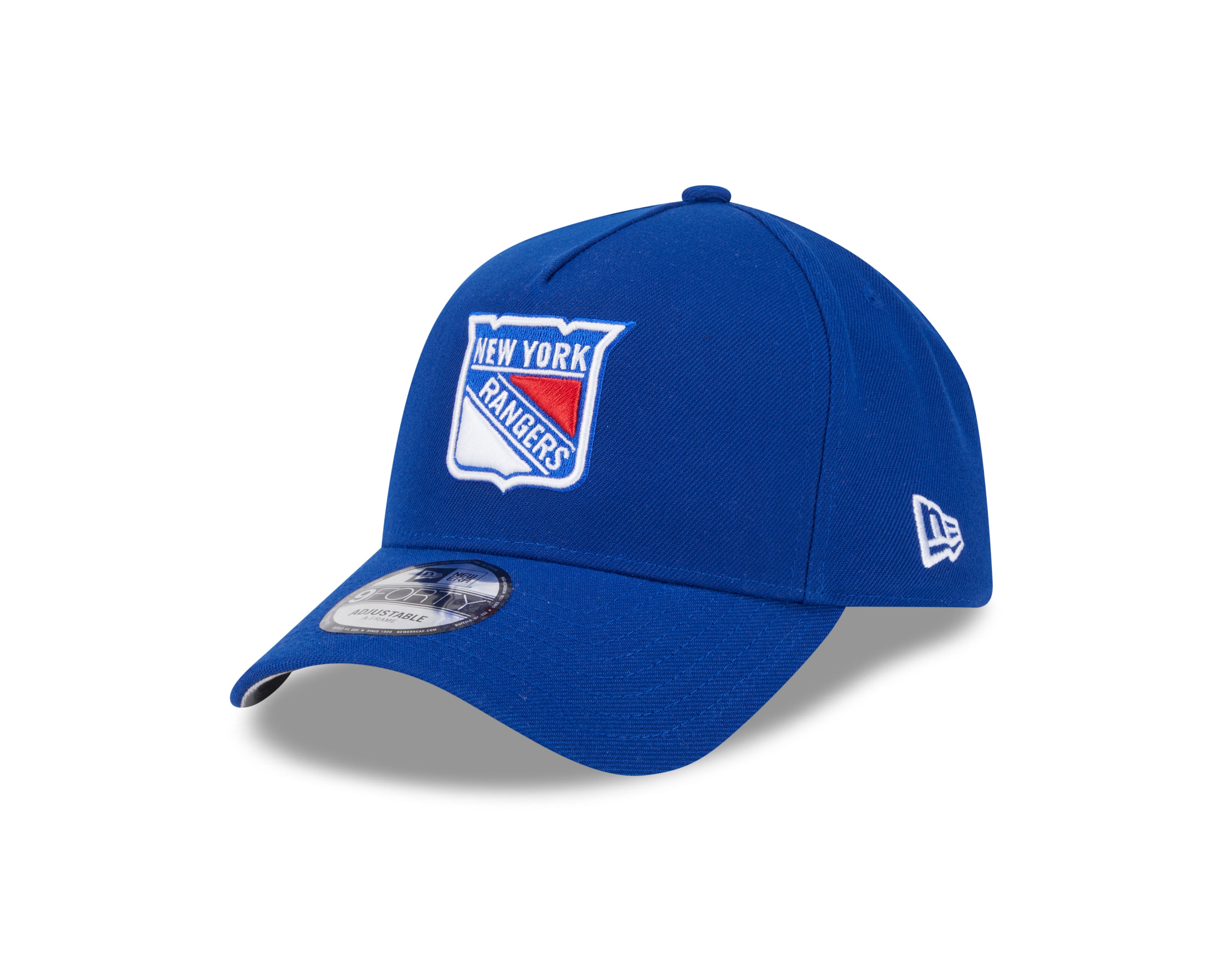 Casquette à visière ajustable A-Frame Royal 9Forty des Rangers de New York de la LNH pour homme de New Era