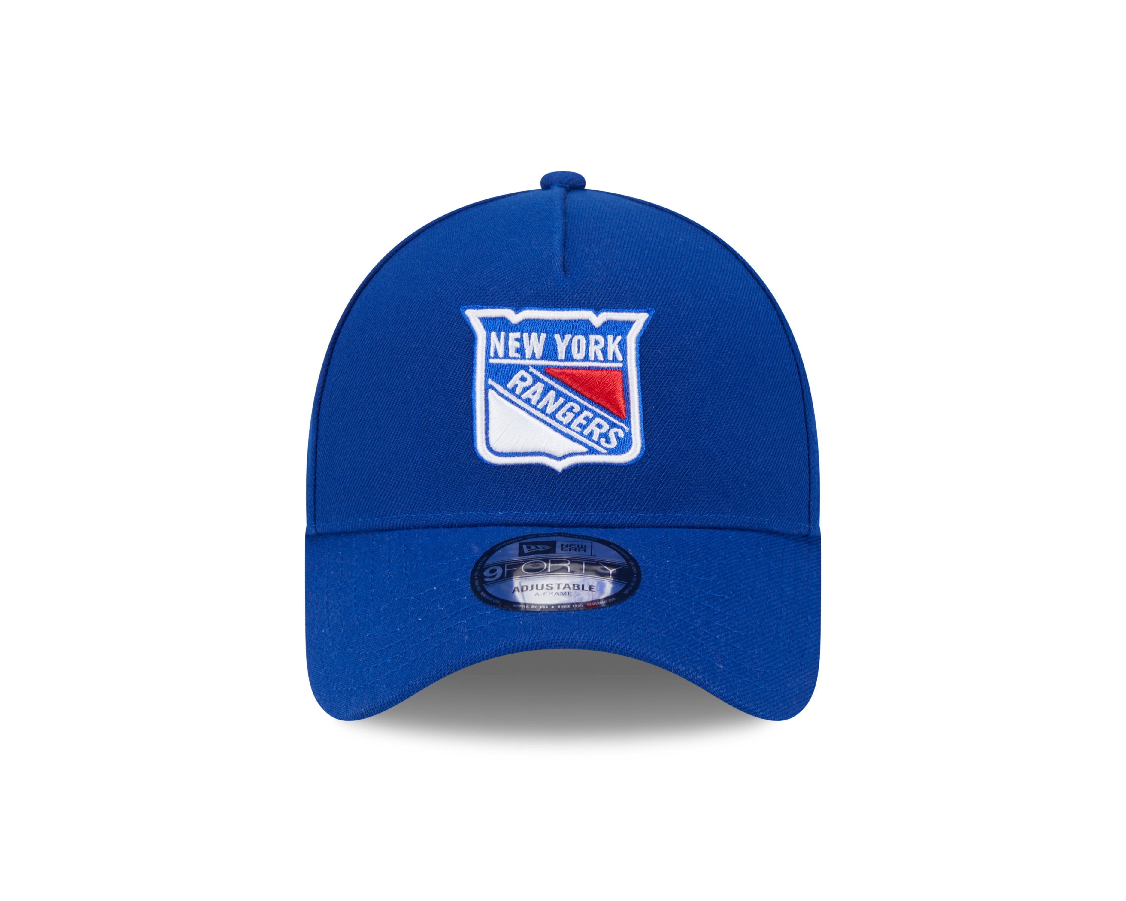 Casquette à visière ajustable A-Frame Royal 9Forty des Rangers de New York de la LNH pour homme de New Era