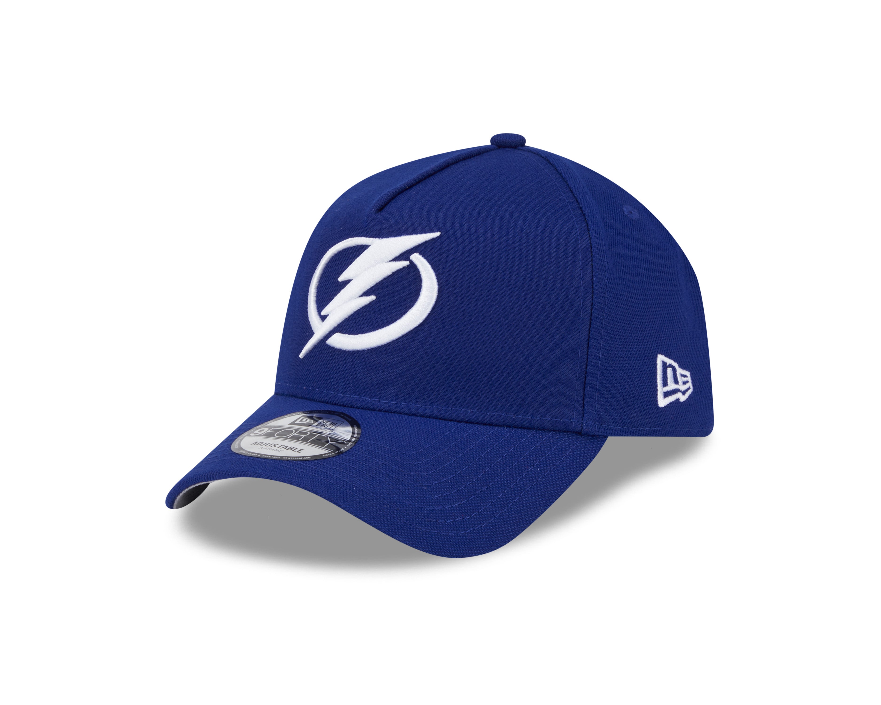 Casquette Snapback 9Forty A-Frame bleu marine pour homme de la LNH du Lightning de Tampa Bay de New Era